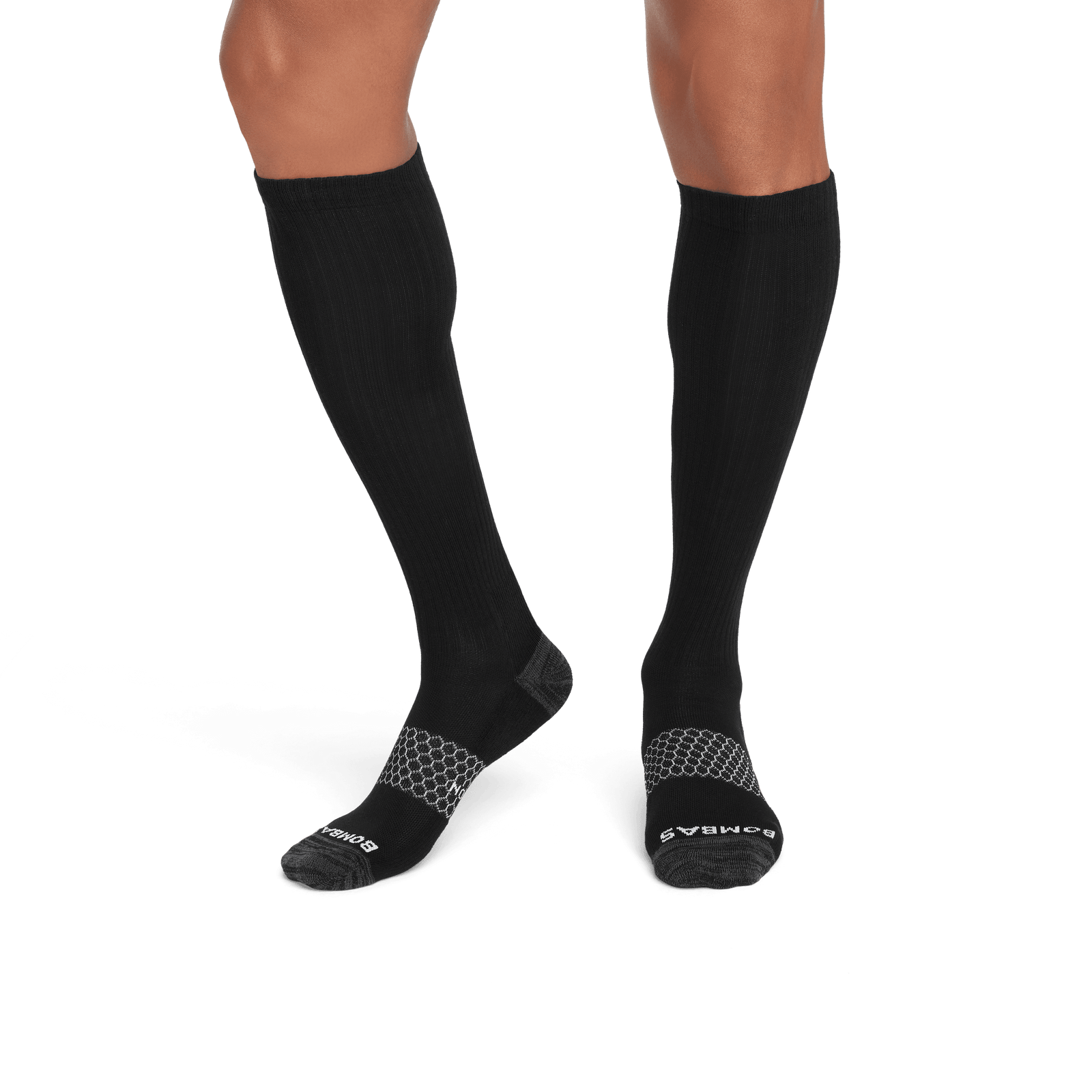 Everyday Compression Knee High Socks (15-20mmHg) - Black - MO1 [7759]