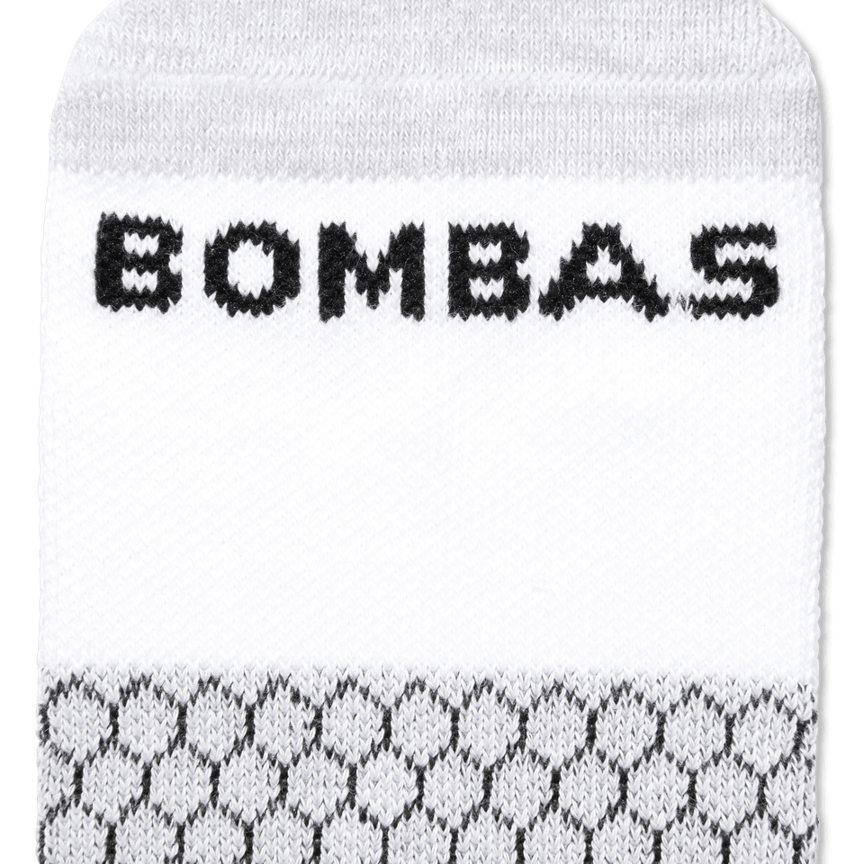 Ankle Compression Socks - Bright White - Detail [7761]