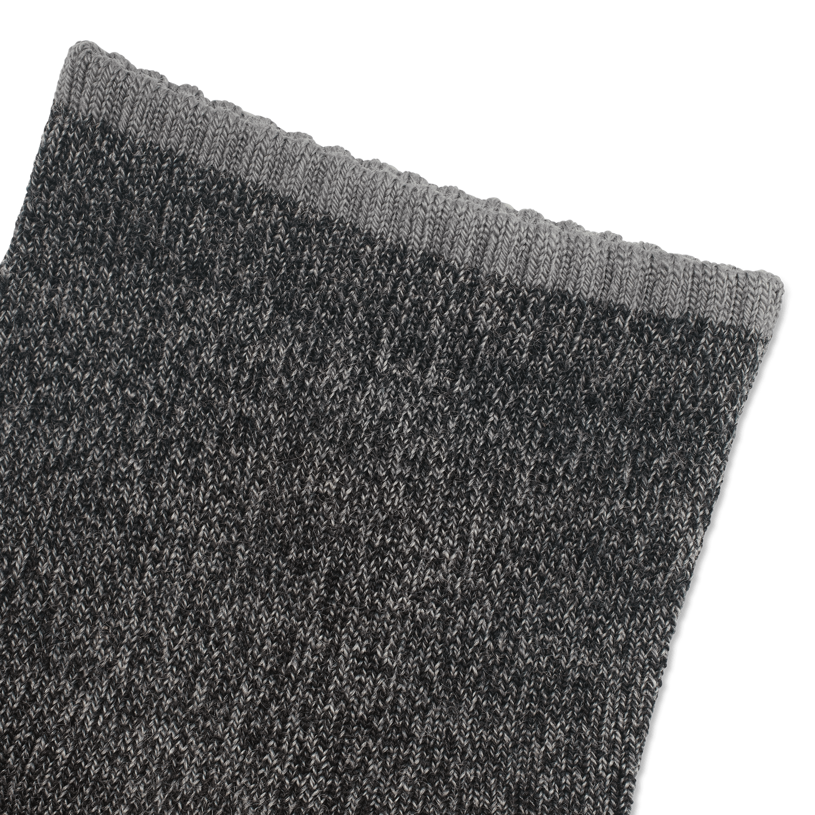 Merino Wool Blend Quarter Sock - Charcoal Detail [7797]
