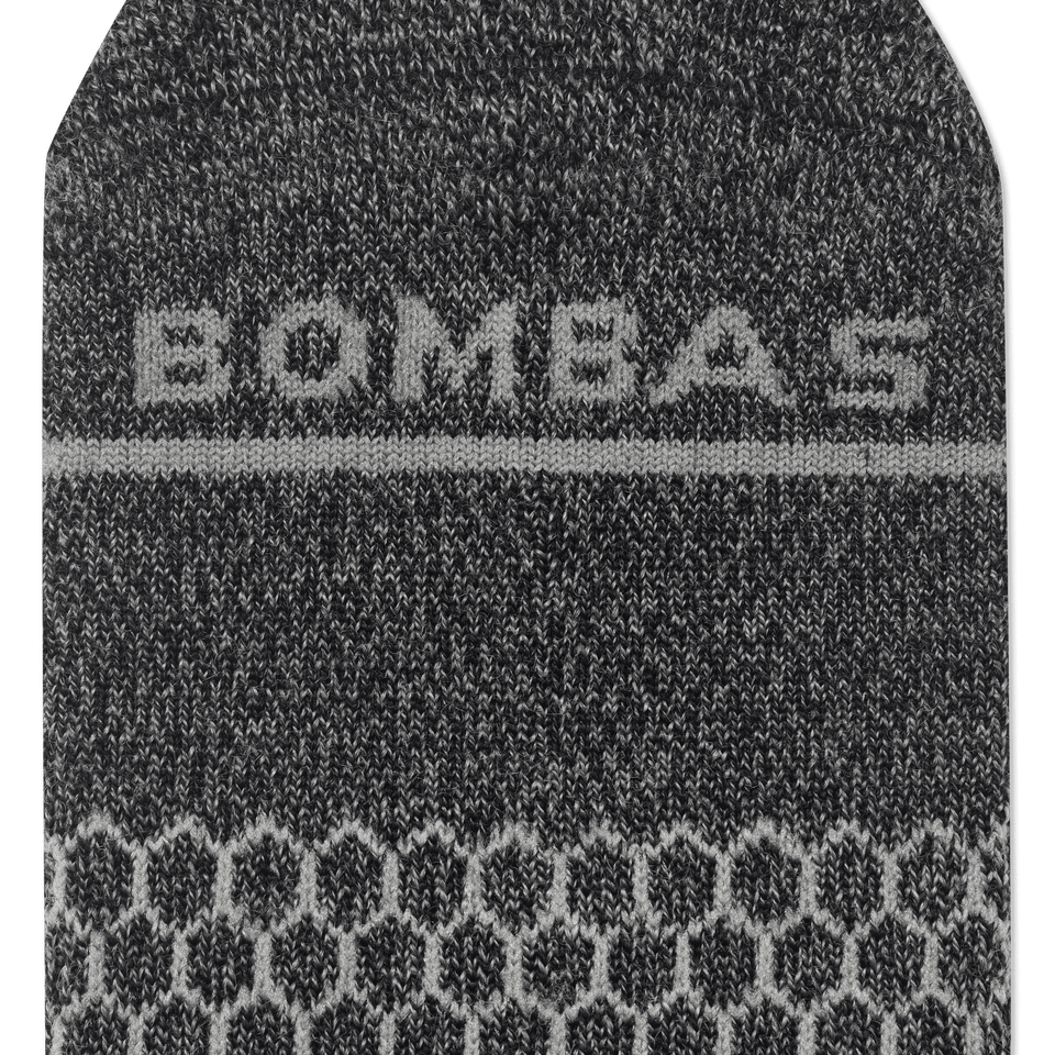 Merino Wool Blend Calf Socks - Charcoal L [7800]