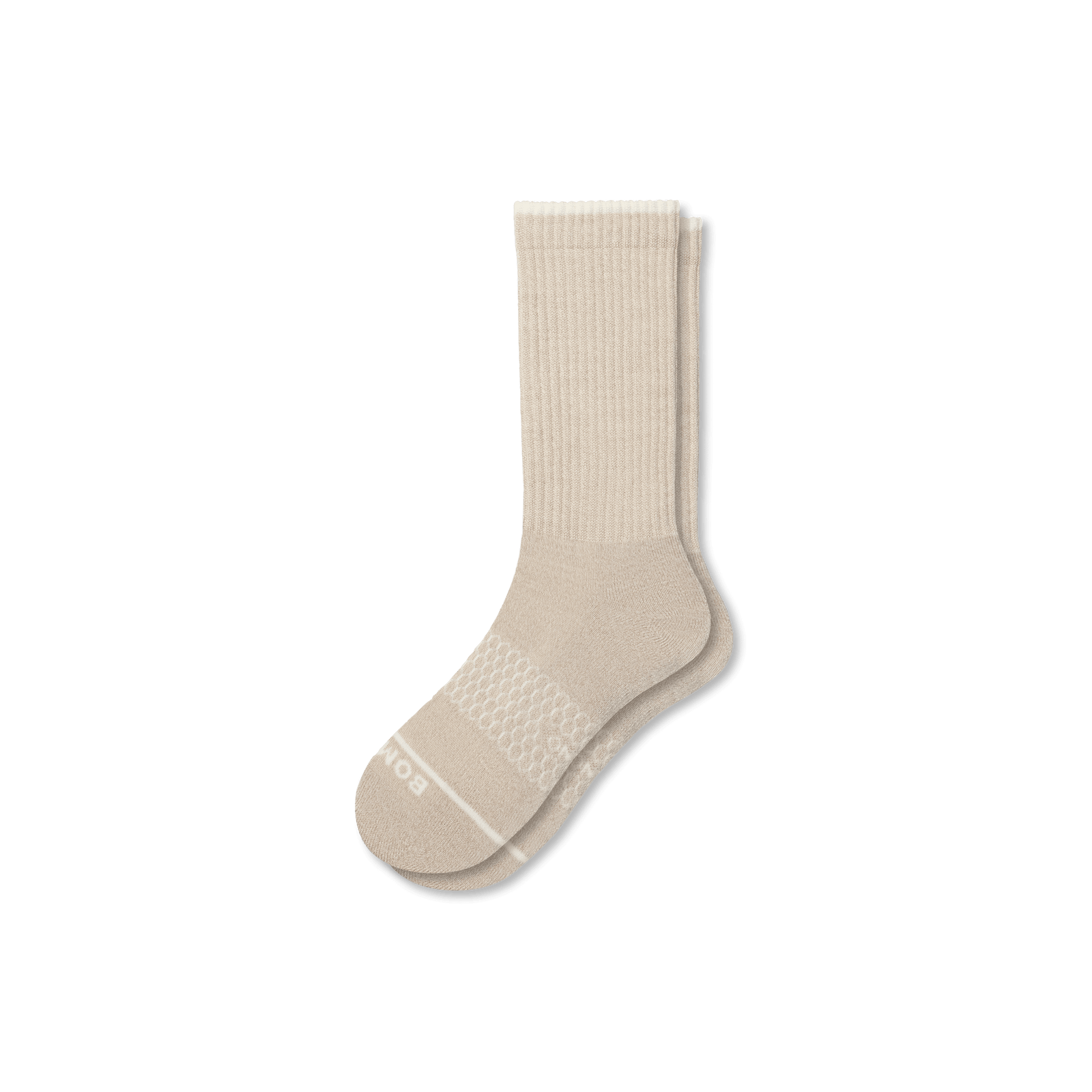 Merino Wool Blend Calf Socks - Khaki L [7800]