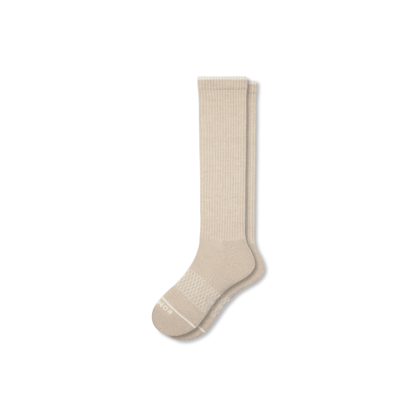 Merino Wool Blend Knee High Socks - Khaki L [7807]