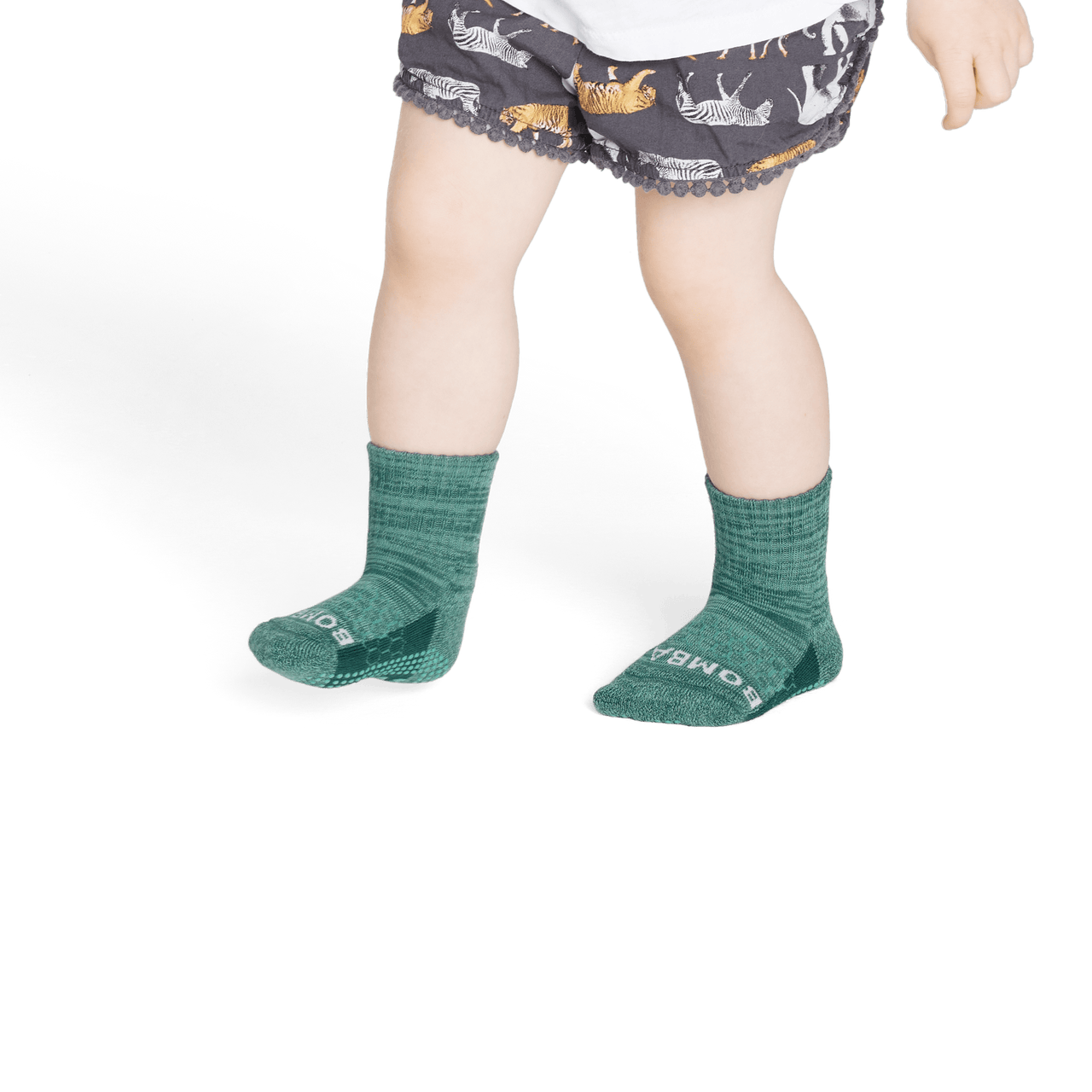 Two Tone Gripper Calf Socks - Algae Green TO1 [7808]