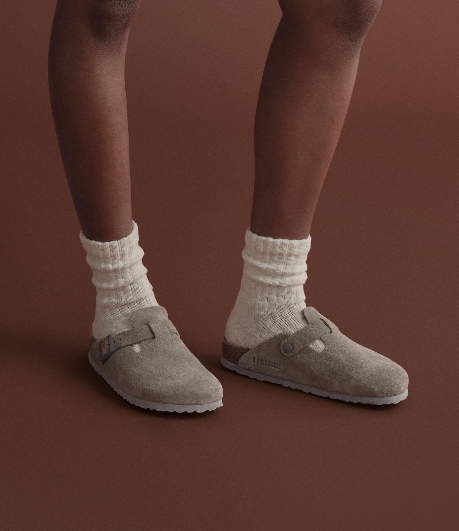 Chunky Ragg Half Calf Socks - cream [7811][LIFESTYLE]