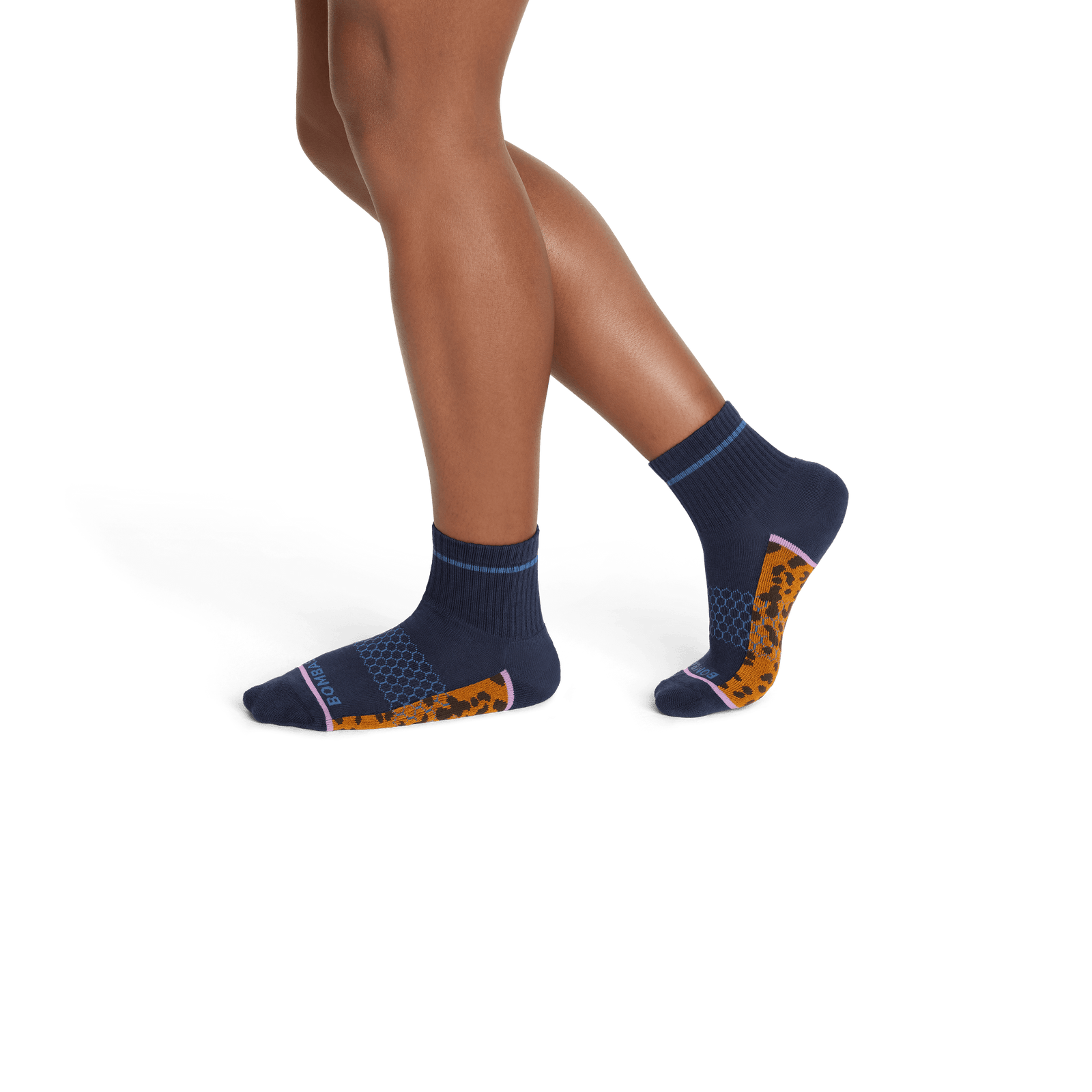 Wild Wear Quarter Socks - Midnight Navy Leopard WO2 [7815]