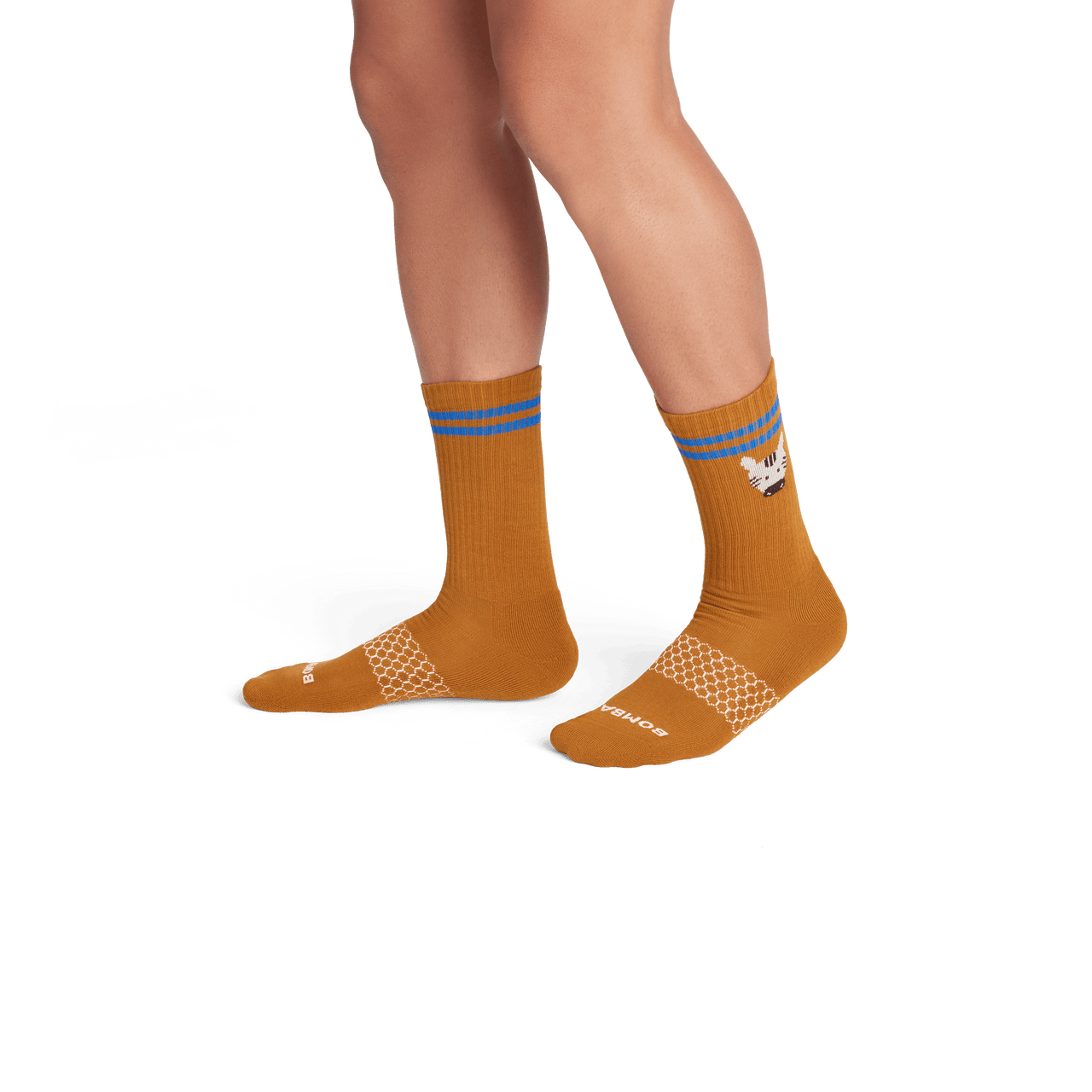 Safari Stripe Calf Socks - Sienna MO2 [7821]
