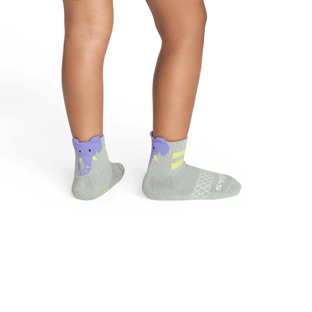 Safari Stripe Calf Socks - Putty Green TO1 [7828]