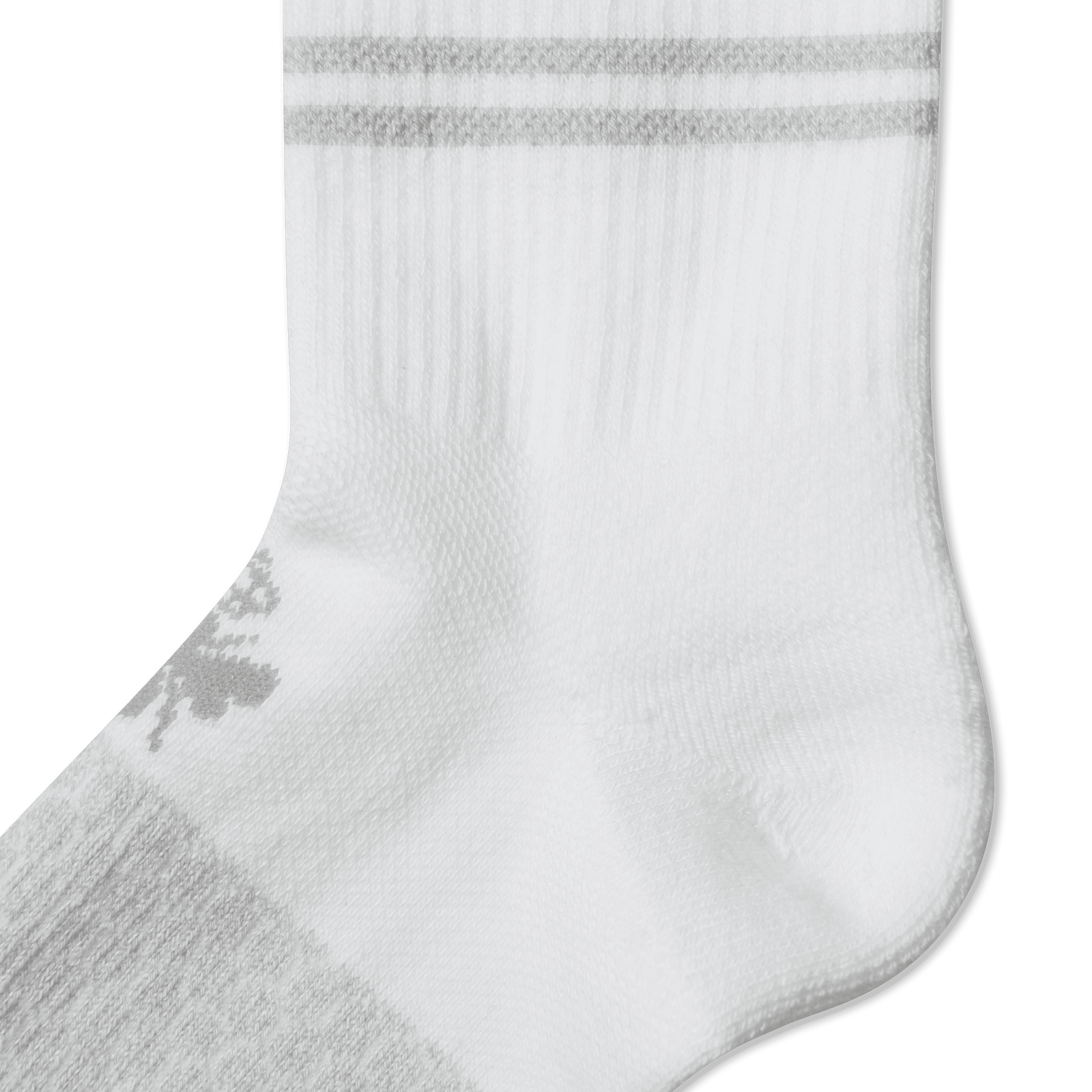 Youth All-Purpose Performance Team Sport Socks - White / Neon Yellow Detail [7838]