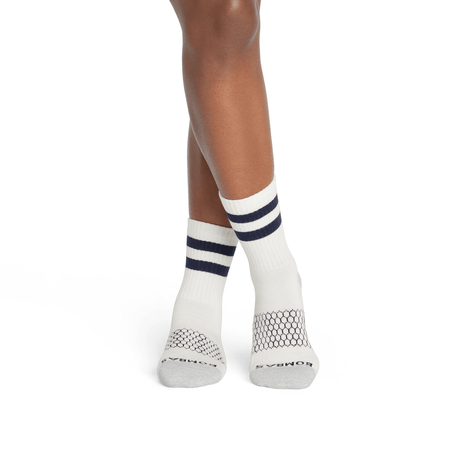 Half Calf Socks softwhite-navy-wo-2-transparent