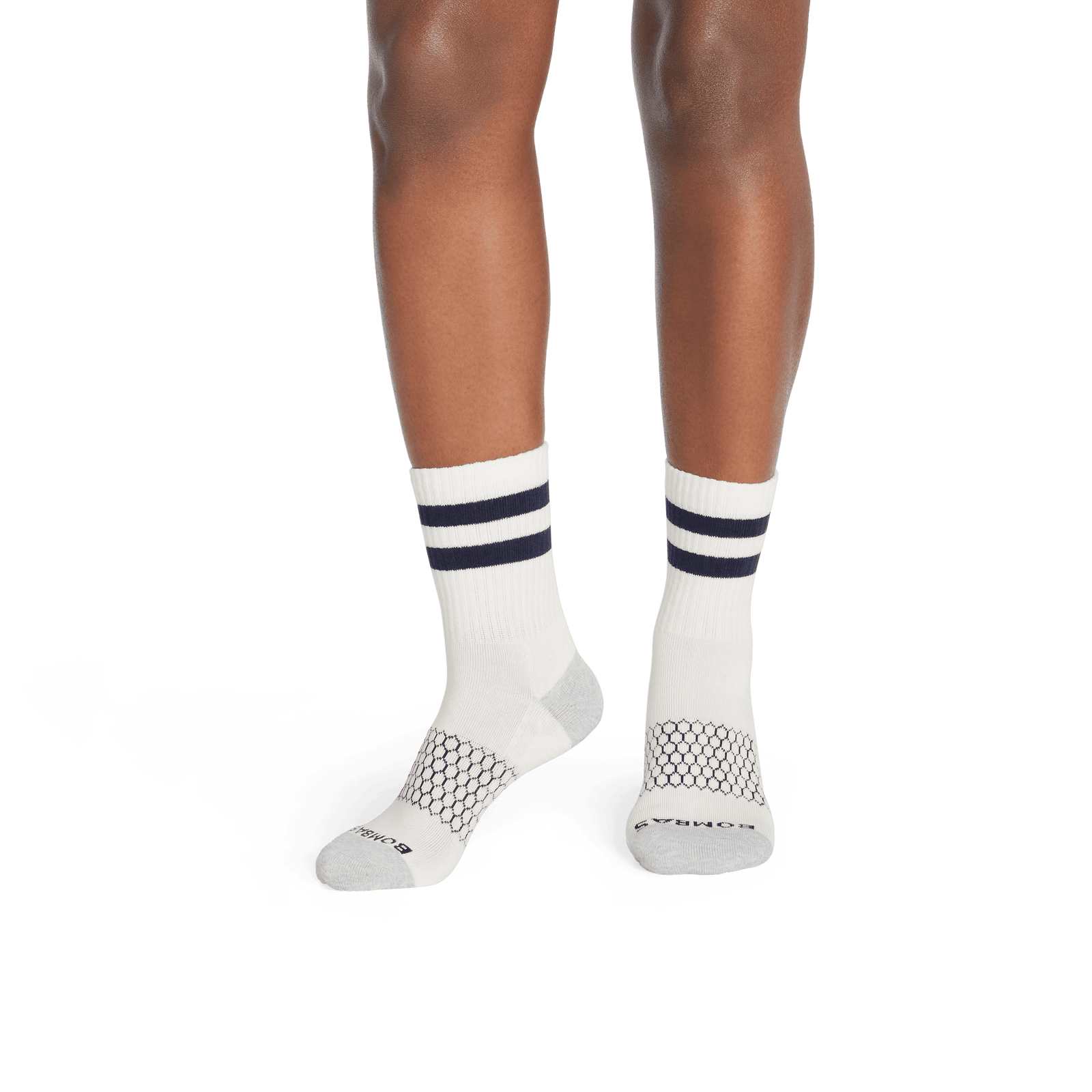 Half Calf Socks softwhite-navy-wo-3-transparent