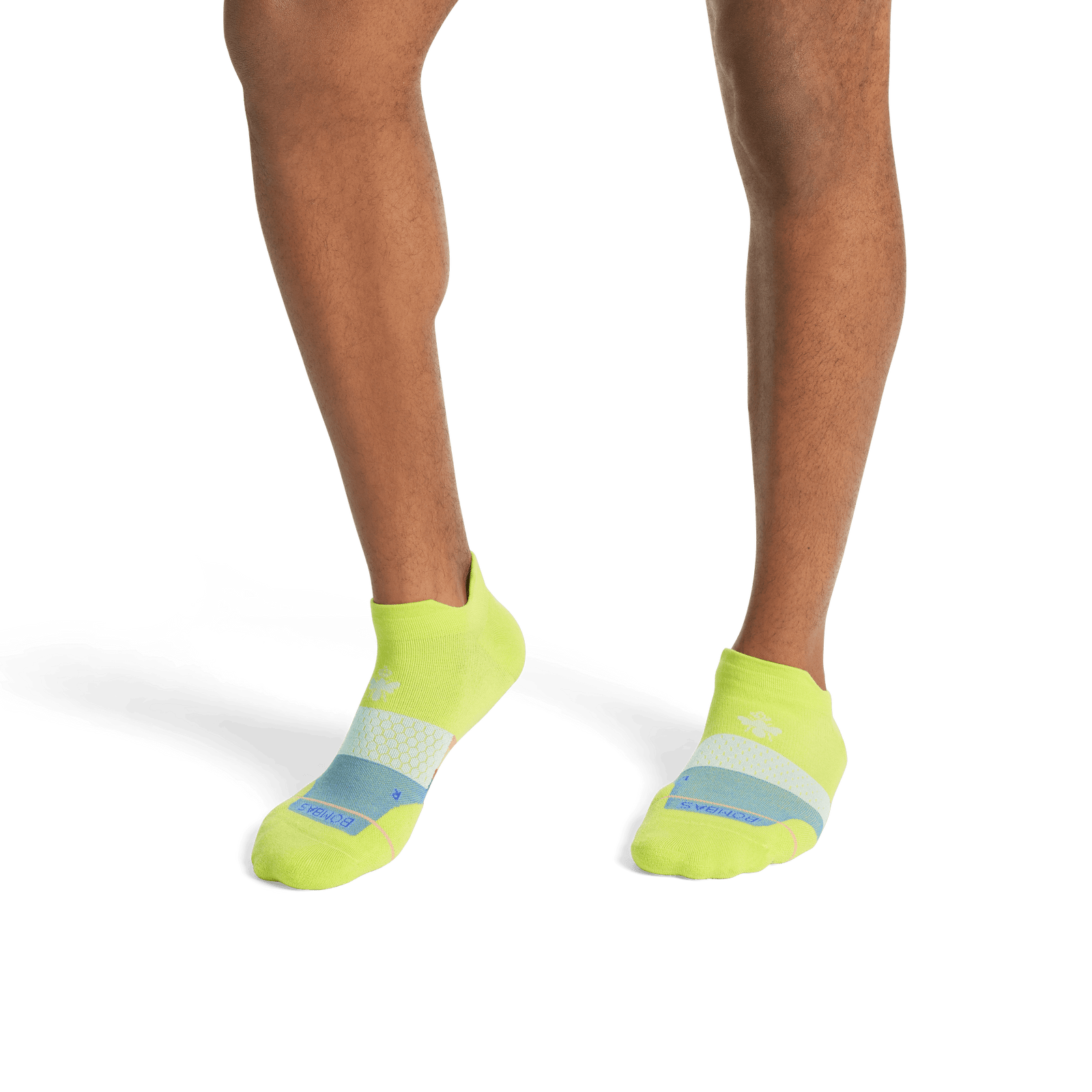 Merino Wool Blend Athletic Ankle Socks - Green Chartreuse MO1 [8066]