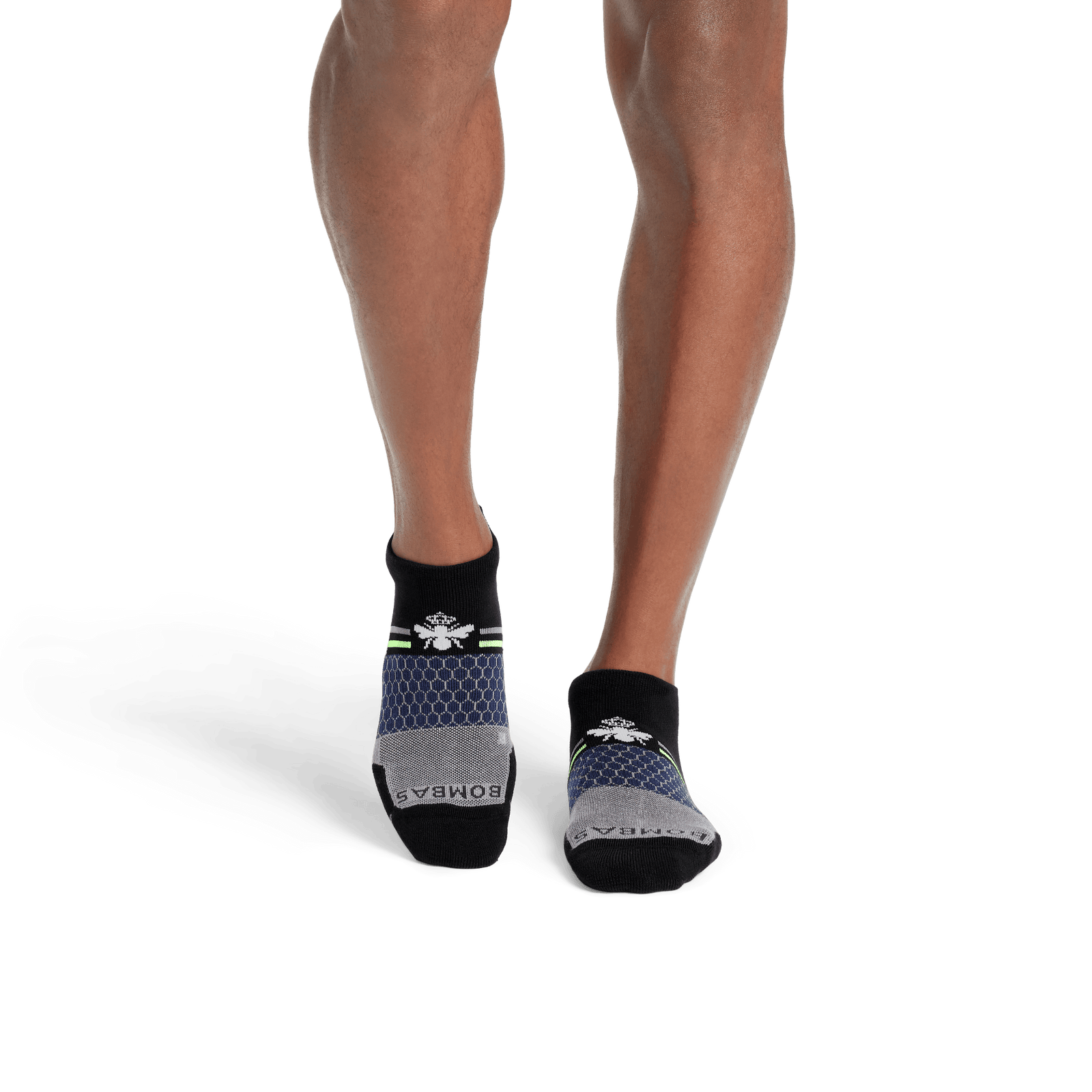 Men's All-Purpose Performance Ankle Socks - Black Lime MO1 [8074]