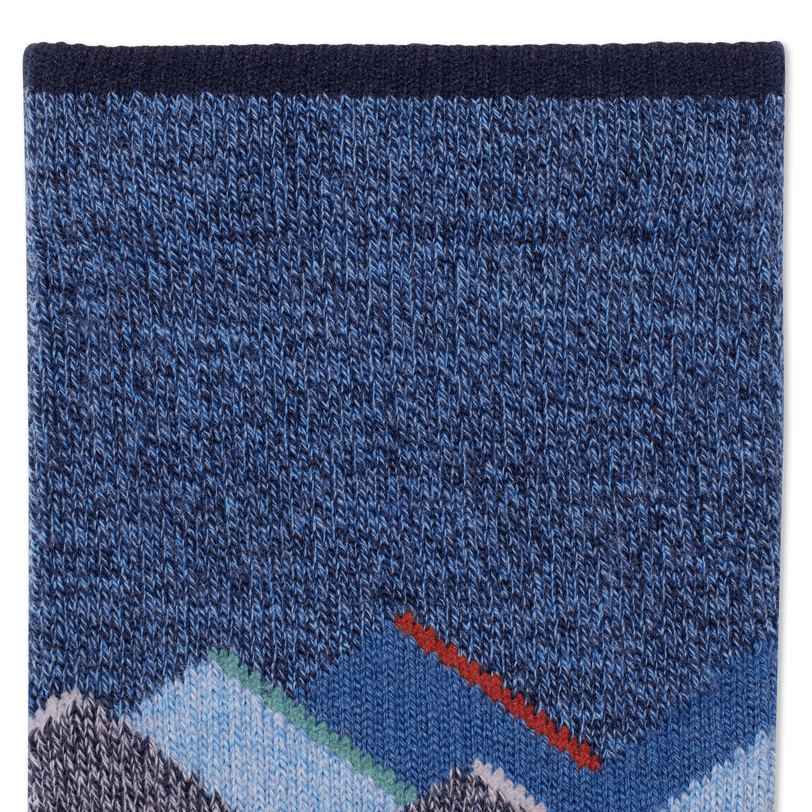 Merino Wool Blend Hiking Calf Socks - Midnight Navy Detail [8082]