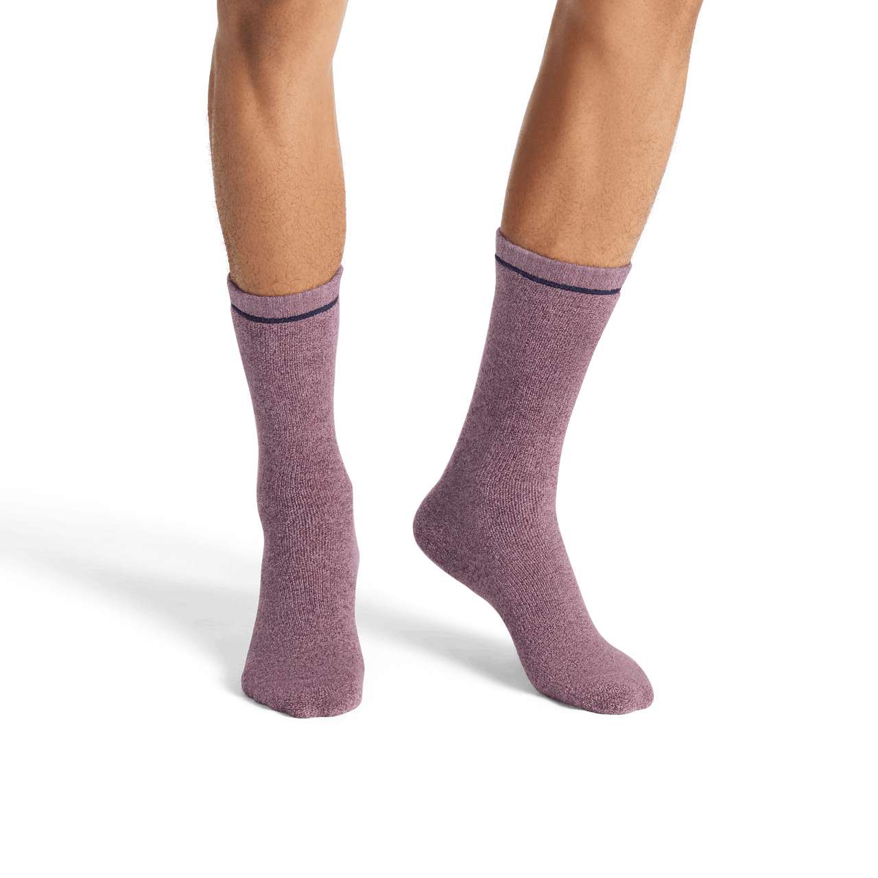 Merino Wool Blend Reverse Terry Calf Socks - Cherry Blossom MO1 [8085]