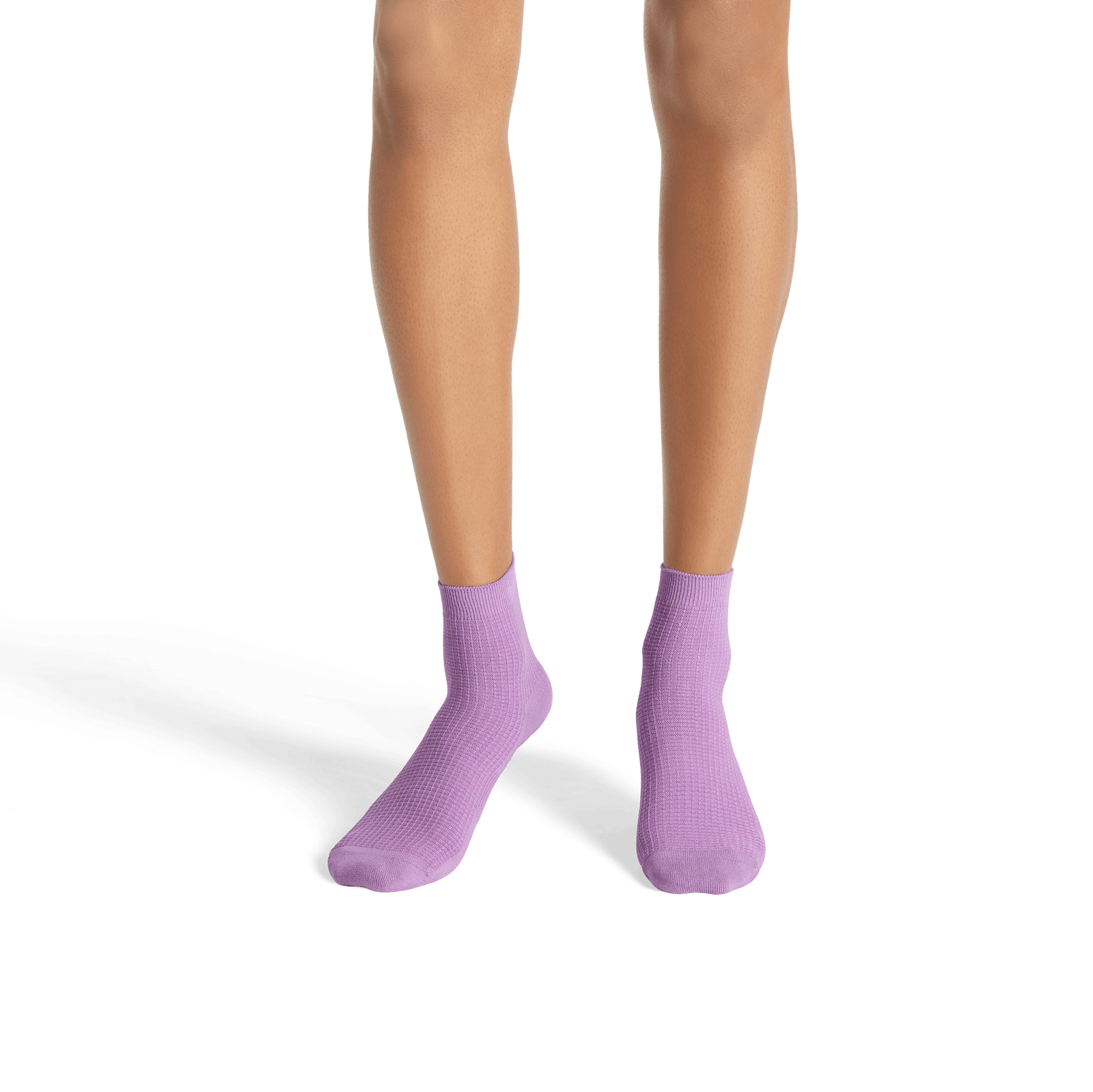 Lightweight Texture Quarter Socks violetorchid-2-transparent
