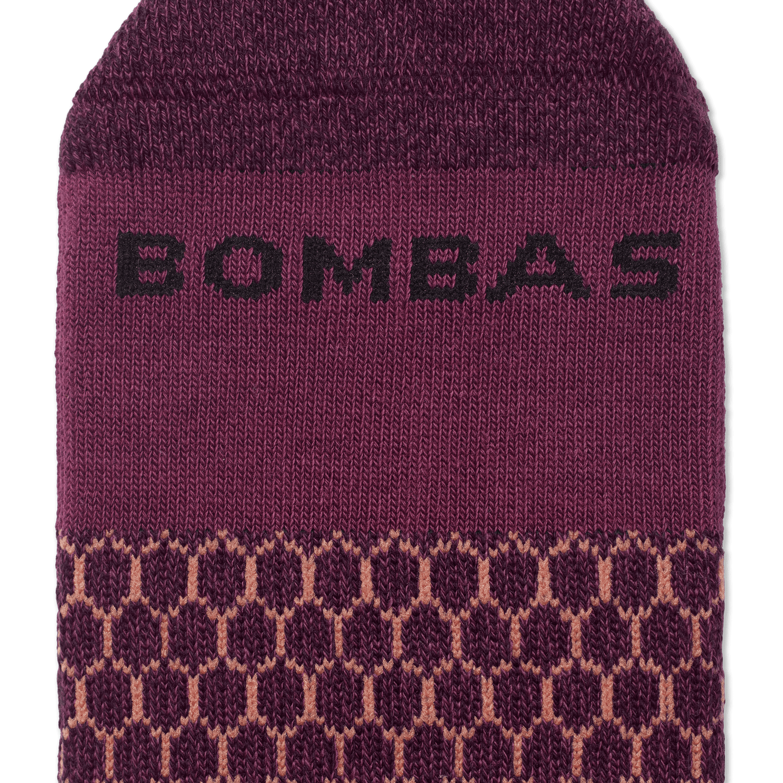 Marl Ankle Socks - Black / Plum Night Detail [8101]