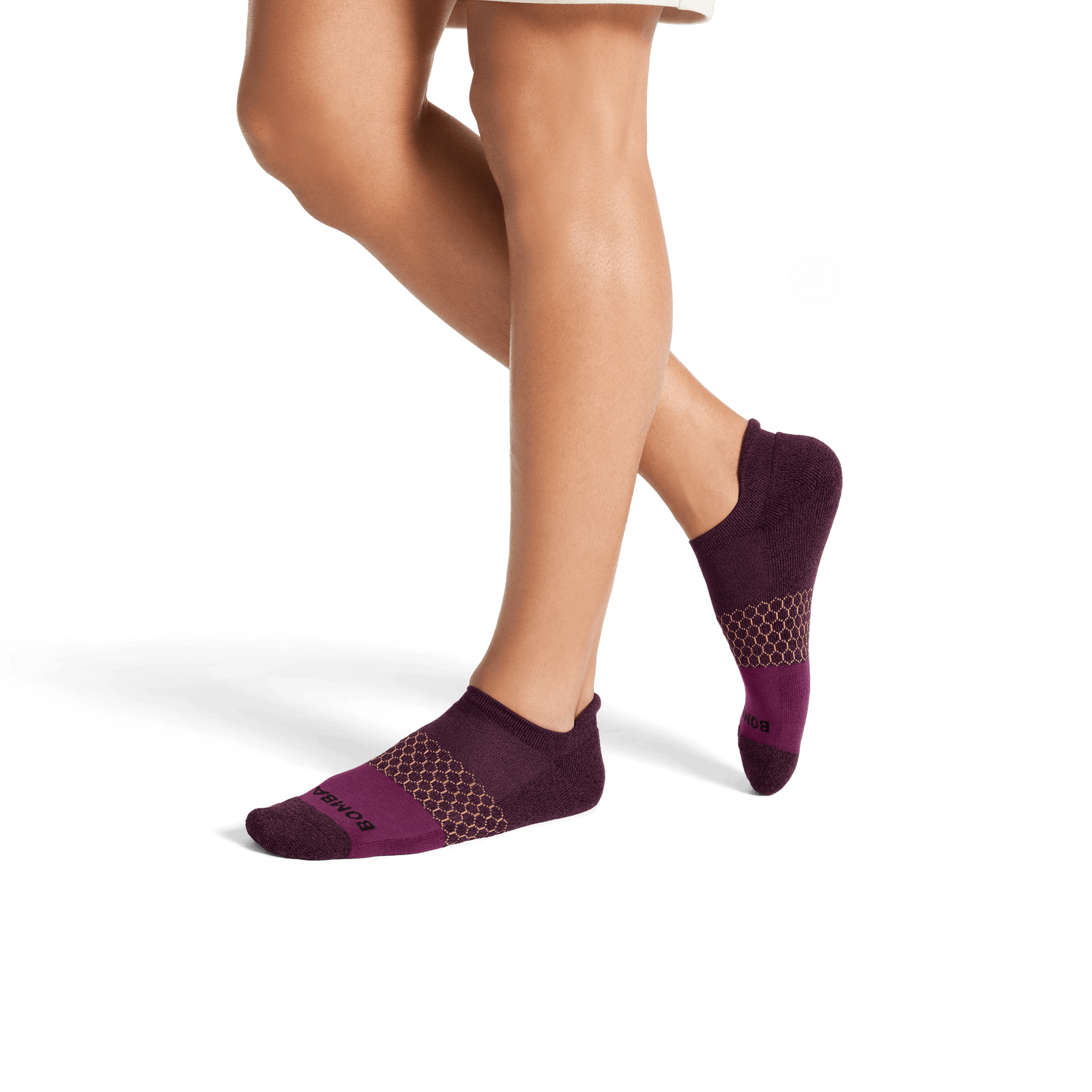 Marl Ankle Socks - Black / Plum Night MO2 [8101]
