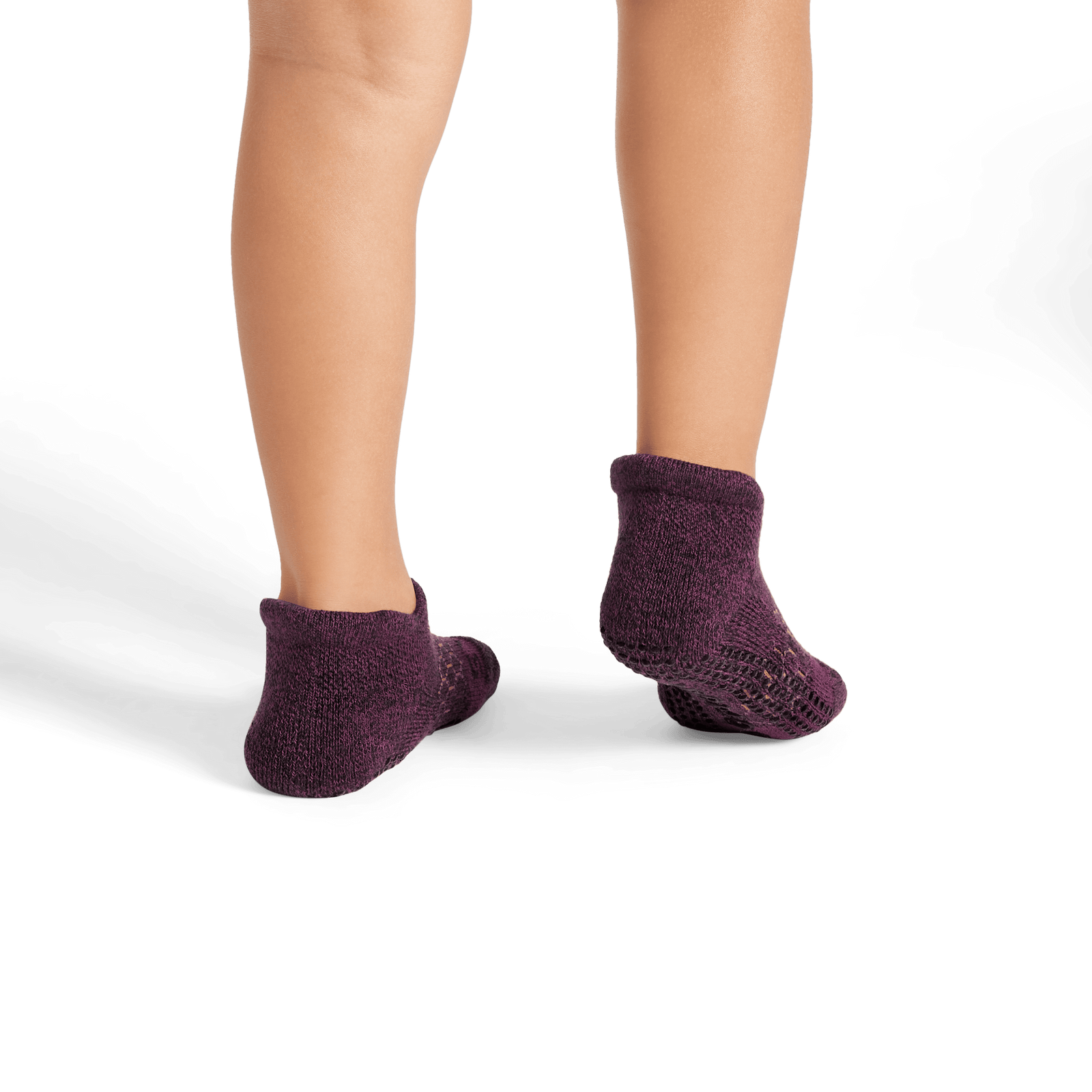 Marl Gripper Ankle Socks - Black / Plum Night TO1 [8106]