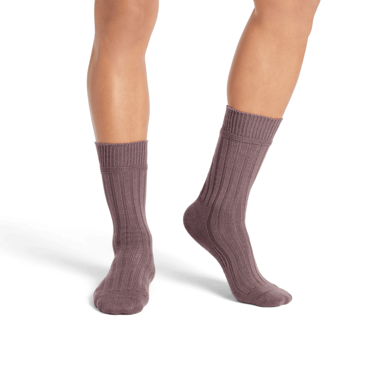 Merino Cashmere Blend Calf Socks - Mineral Purple MO1 [8155]