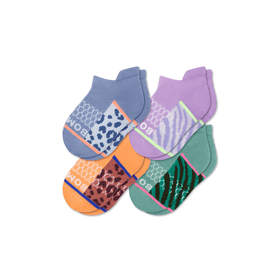 Toddler Wild Wear Ankle Sock 4-Pack - Run Office Support