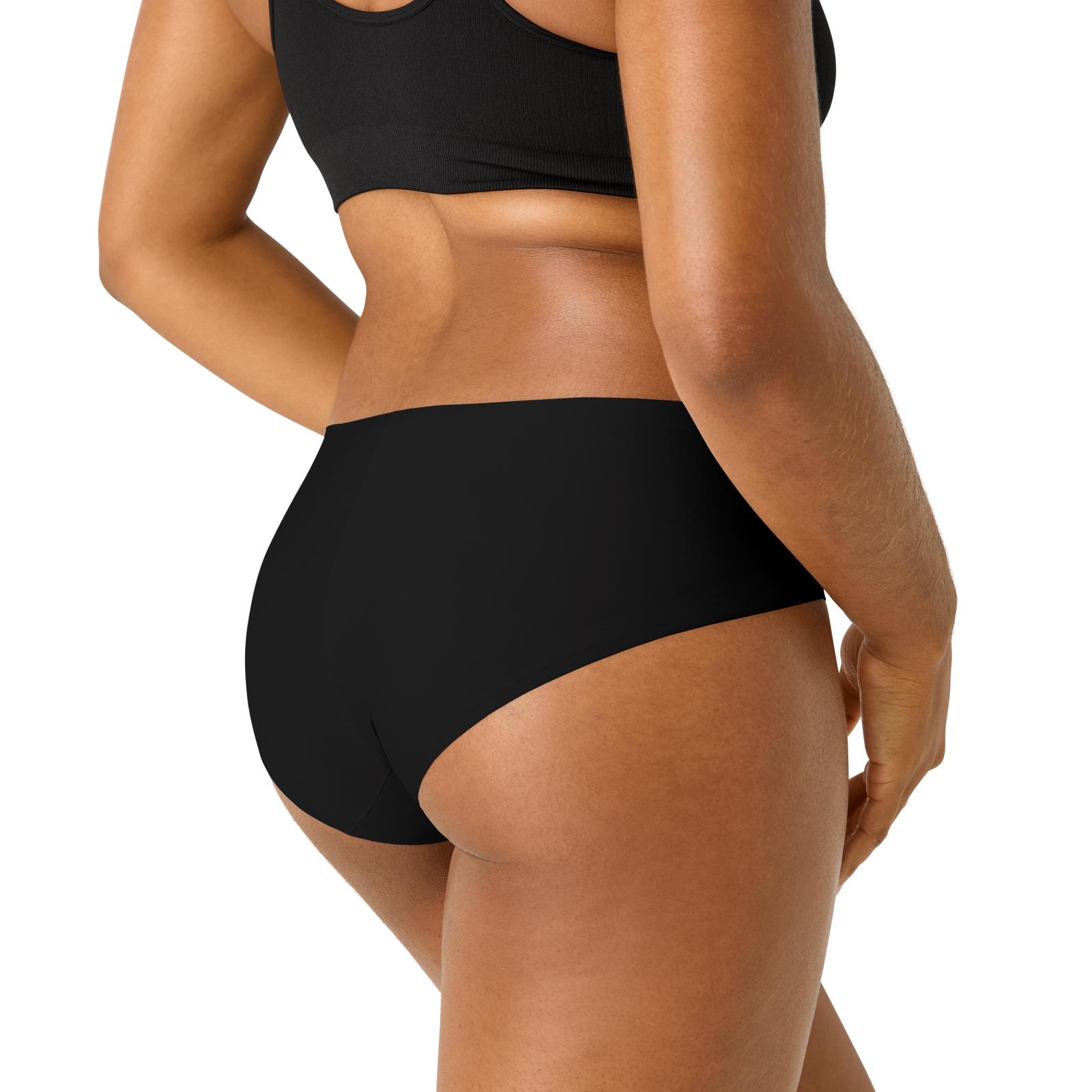 Women's No Show Hipster - Black WO3 [8274]