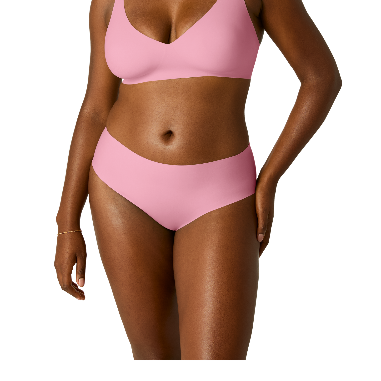 Women's No Show Hipster - dried rose WO1 [8274]