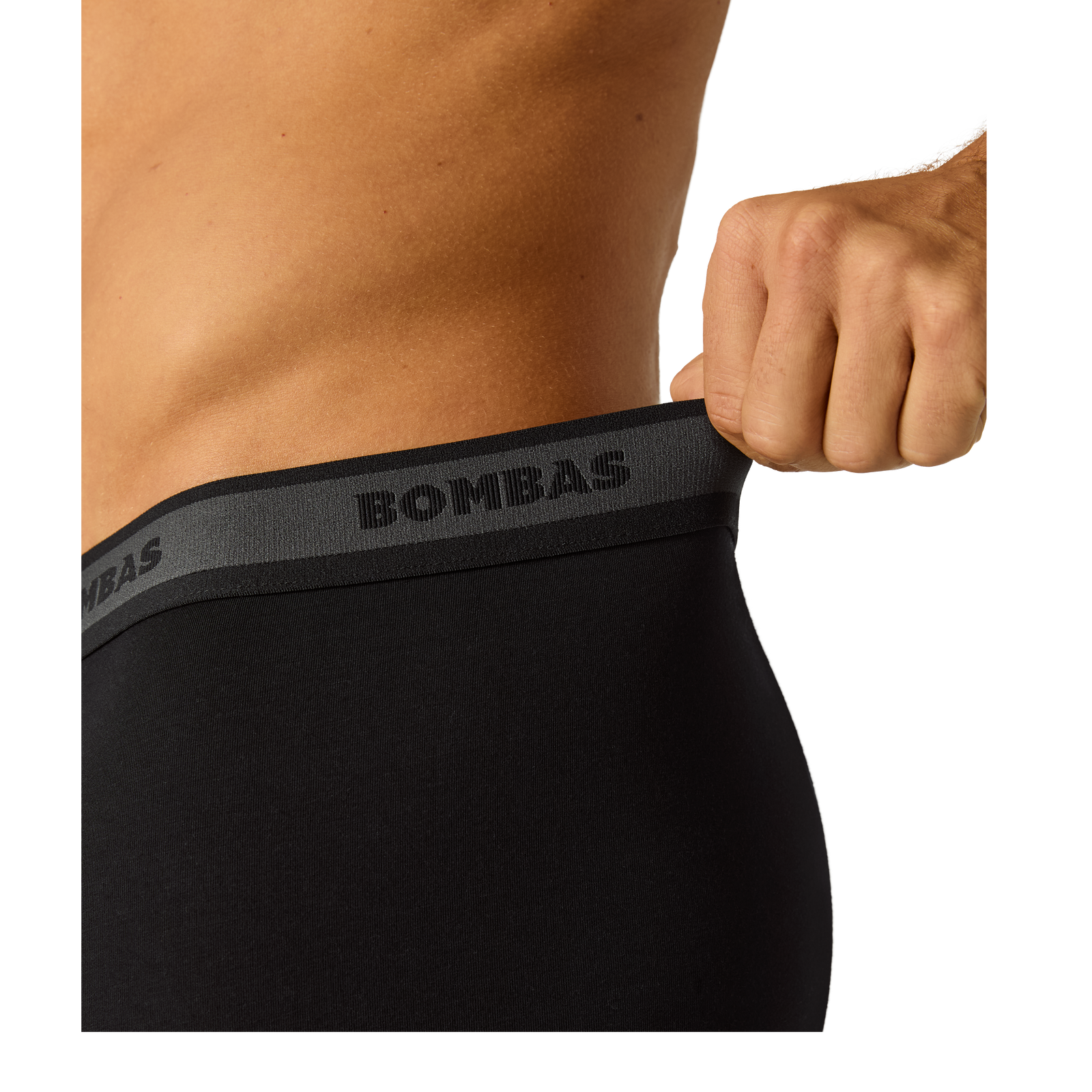 Soft Flex Boxer Brief - Black MO Detail [8287]
