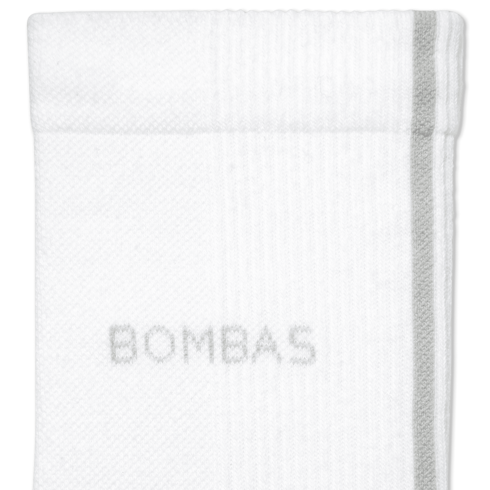 Lightweight Athletic Half-Calf Socks - White - Detail [8298]