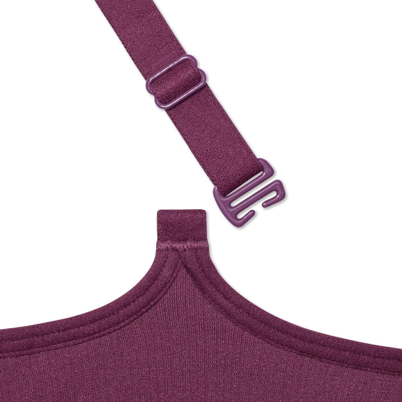 Women's Seamless Scoop Bralette - Plum Night Detail [8343]