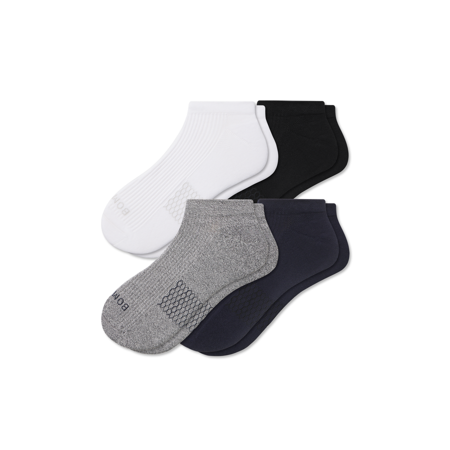Men's Modern Rib Ankle Sock 4-Pack - Breathable Recovery Support