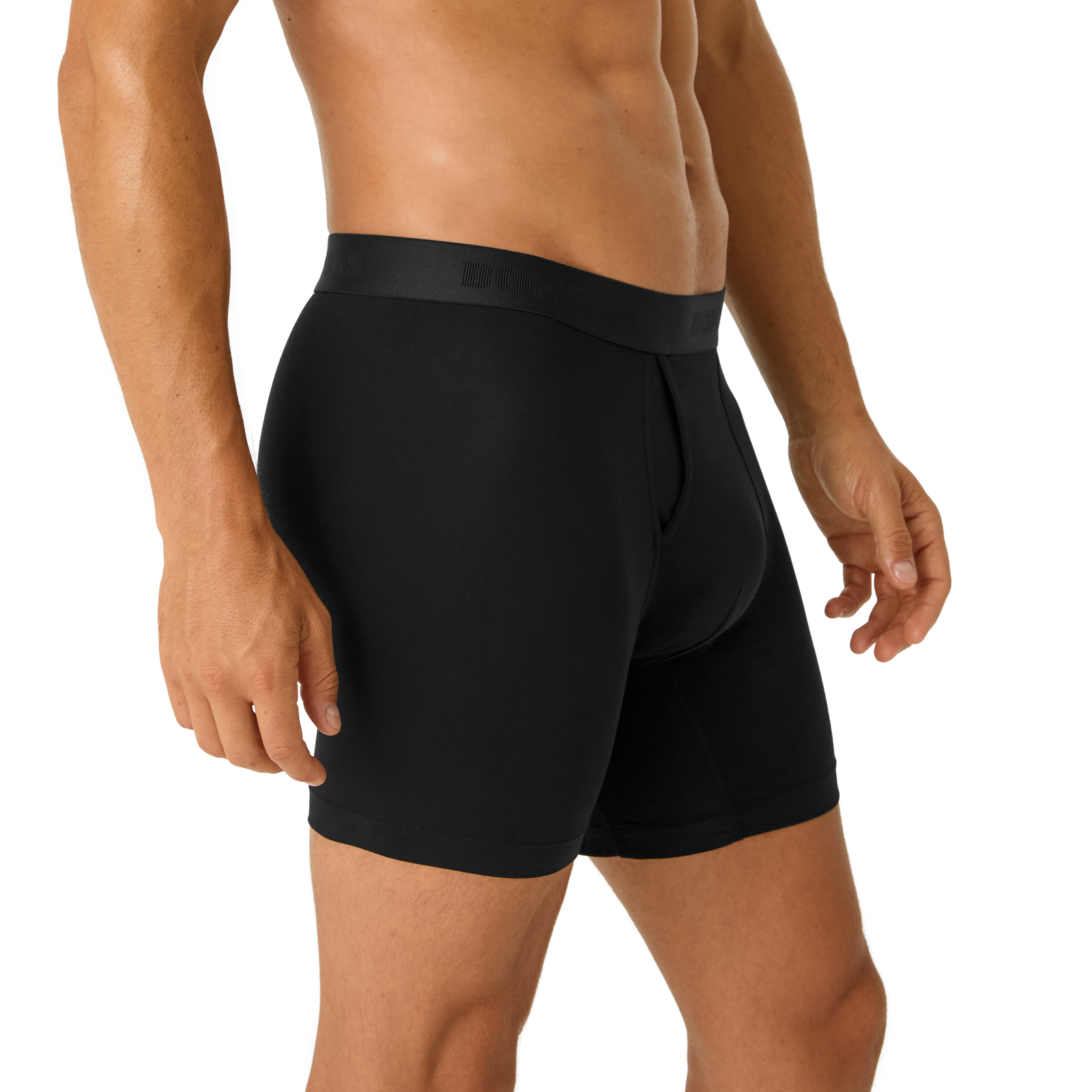 Cotton Modal Blend Boxer Brief - Classic Fly - Black MO2 [8470]
