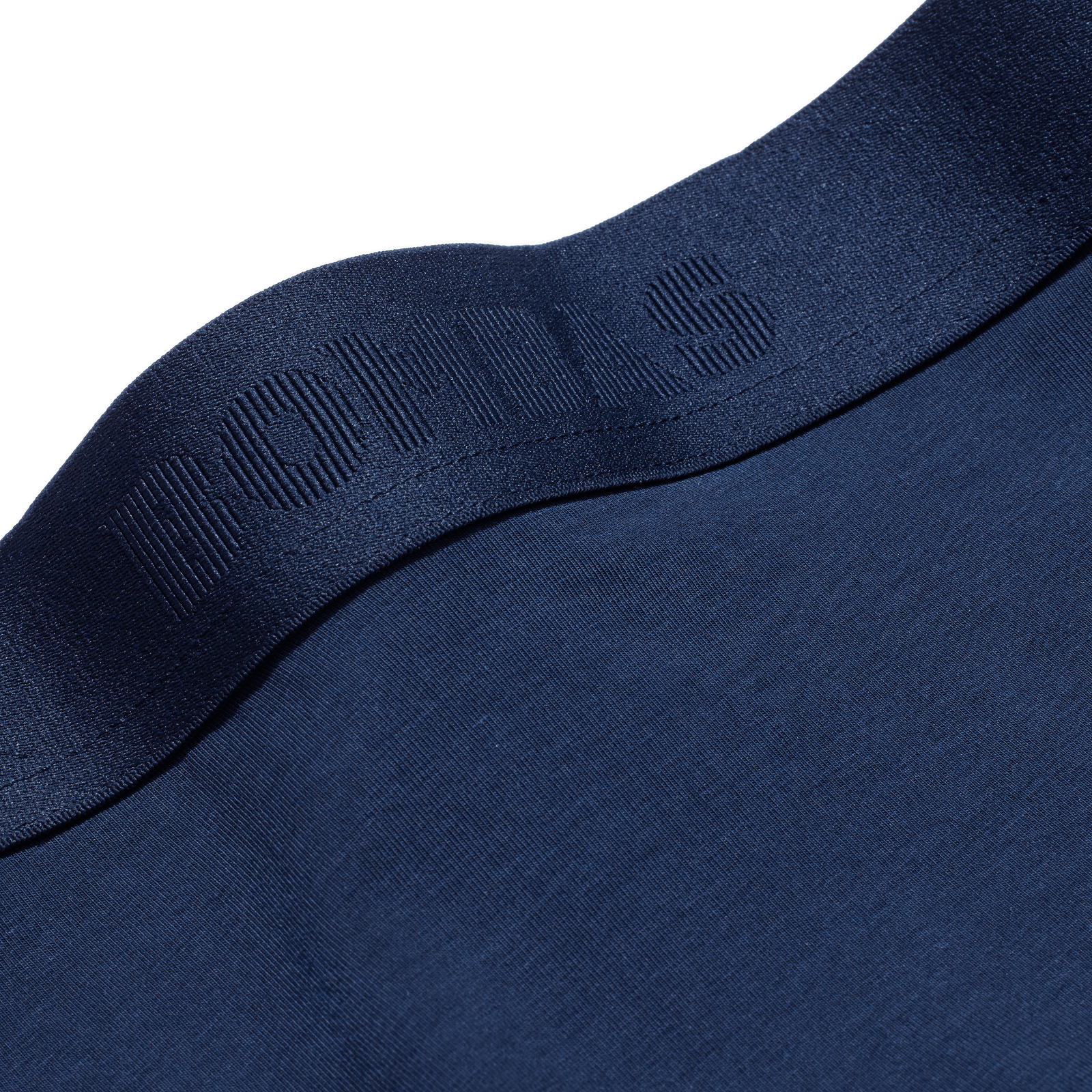Men's Cotton Modal Blend Boxer Brief - Classic Fly - Midnight Navy Detail [8470]