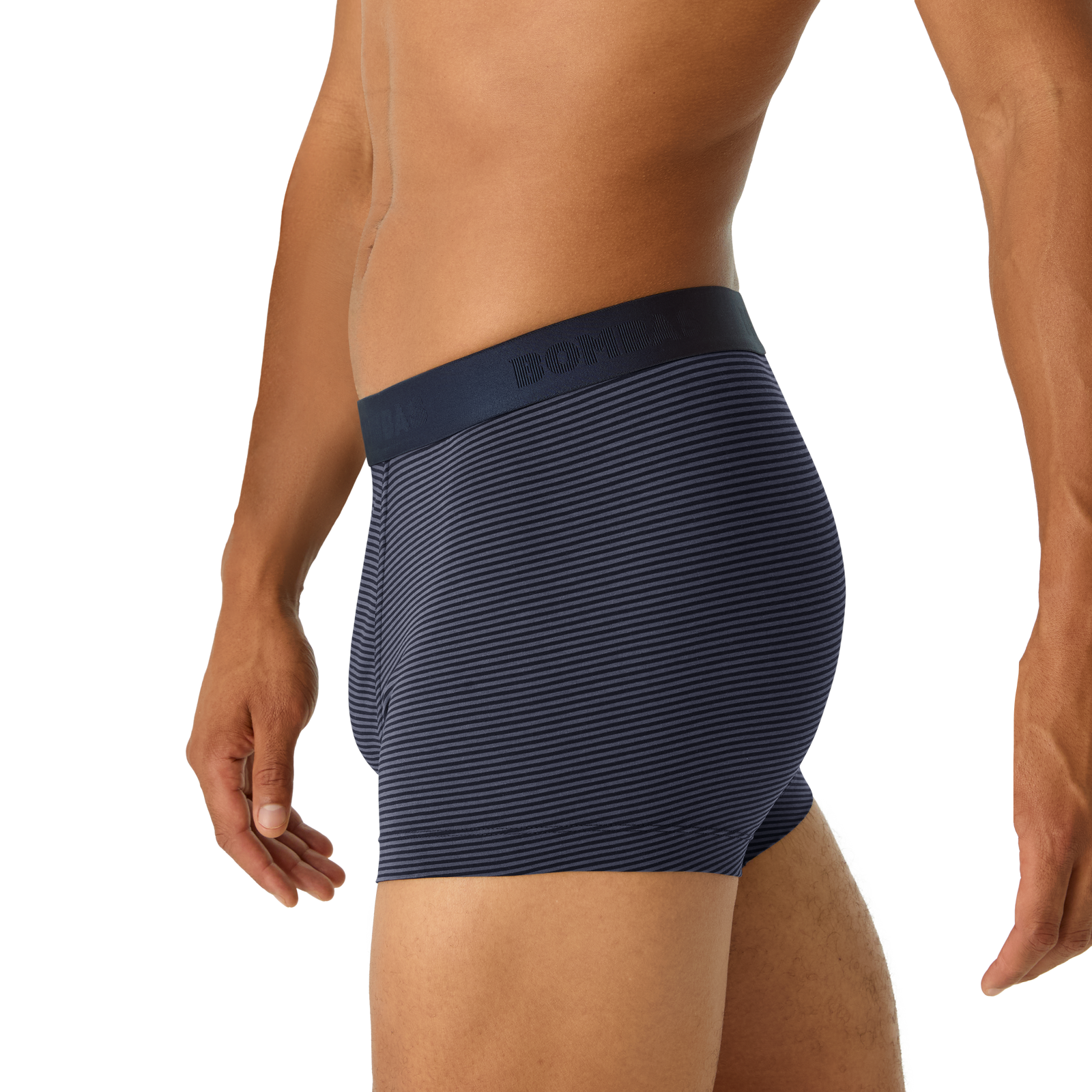 Cotton Modal Blend Trunk - Midnight Navy / Washed Black Micro Stripe MO2 [8472]