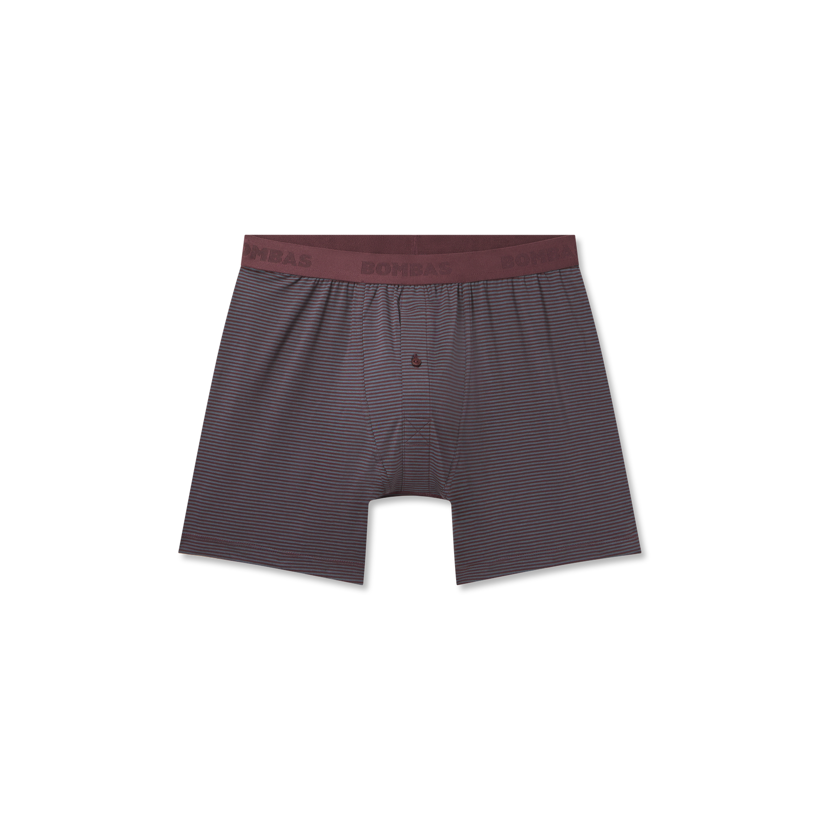 Men's Cotton Modal Blend Boxer - All Spice / Pebble Micro Stripe L [8473]