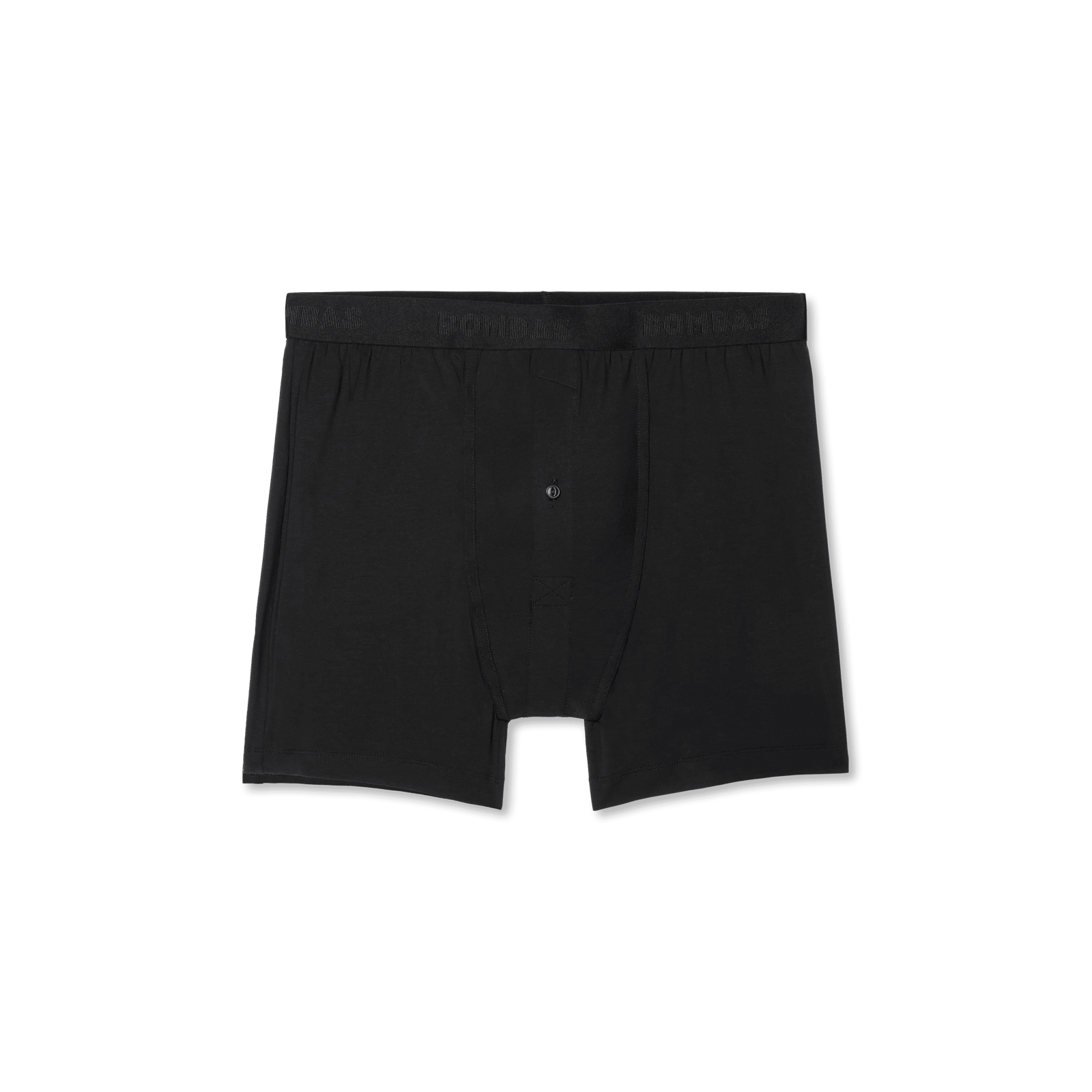 Men's Cotton Modal Blend Boxer - Black L Front [8473]
