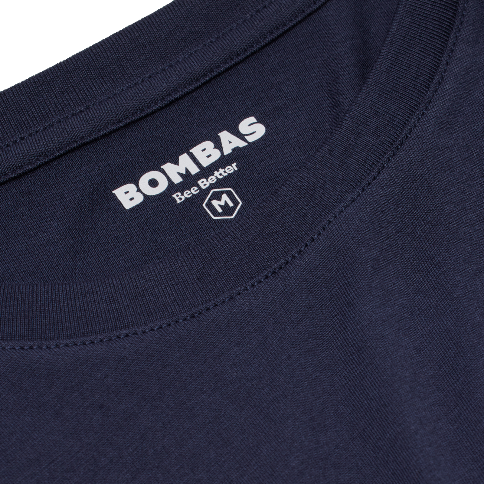 Men's Pima Cotton Crew Neck T-Shirt - Midnight Navy Detail [8525]