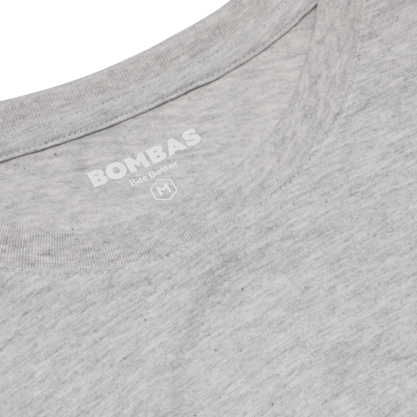 Men's Pima Cotton Crew Neck T-Shirt - Varsity Grey Heather Detail [8525]