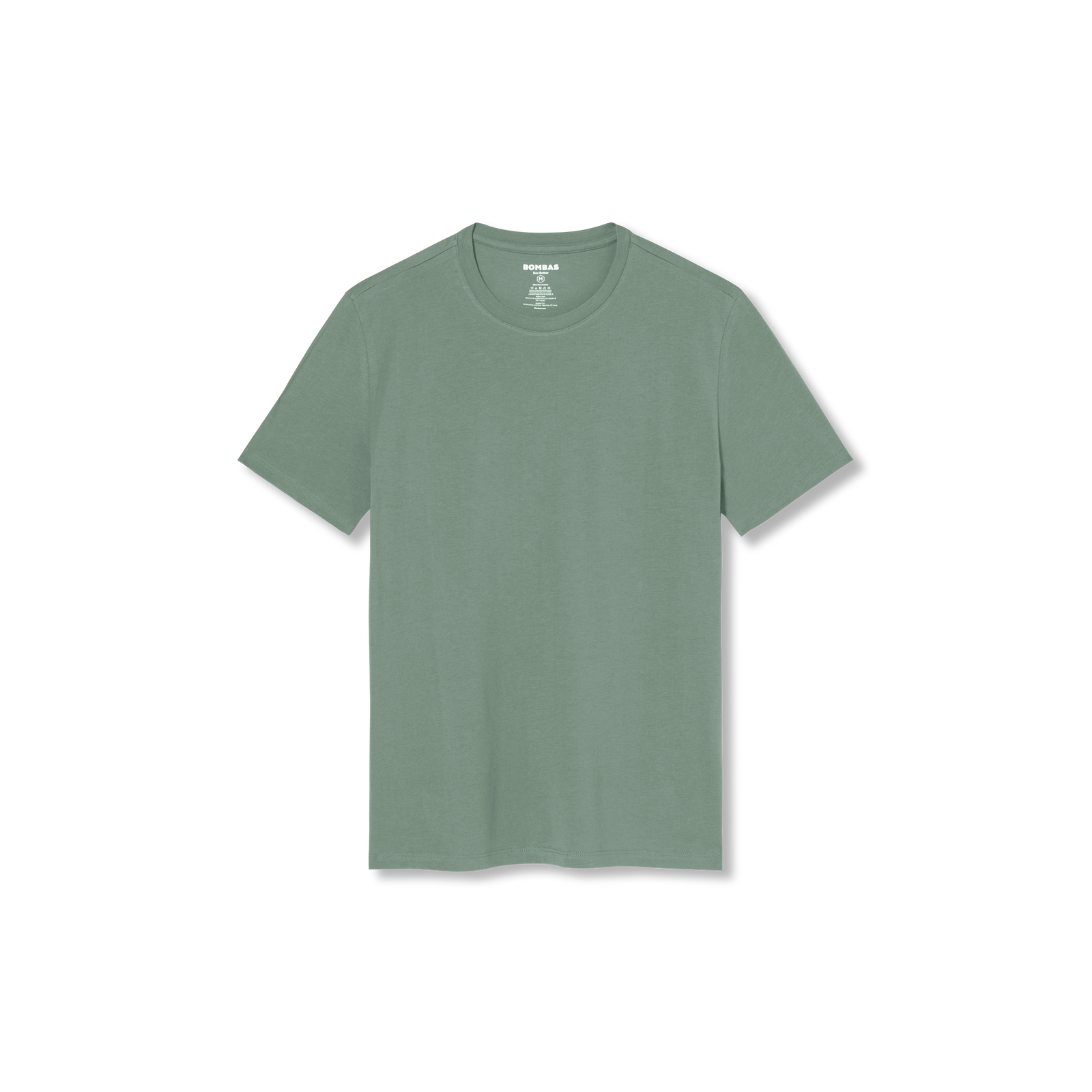 Men's Pima Cotton Crew Neck T-Shirt - easy sage L [8525]