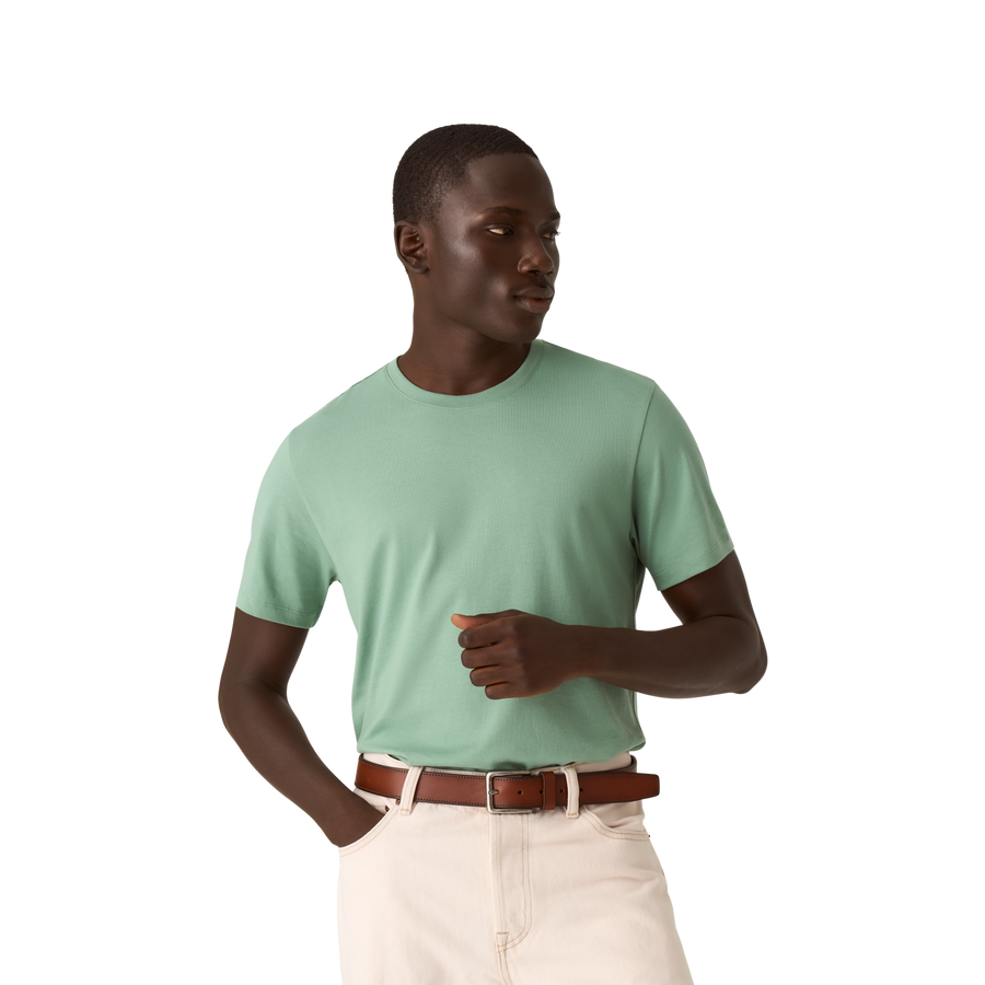 Men's Pima Cotton Crew Neck T-Shirt - Pima Off Duty Fit