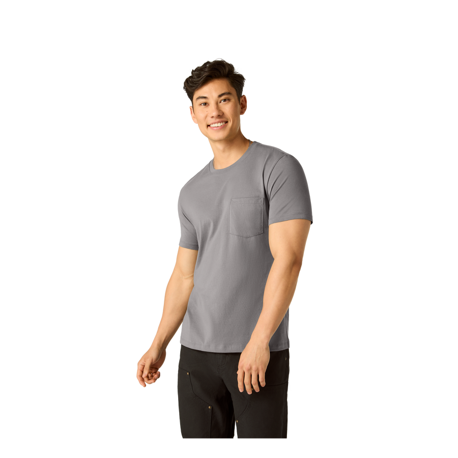 Men's Pima Cotton Pocket Crew Neck T-Shirt - Premium Off Duty Style