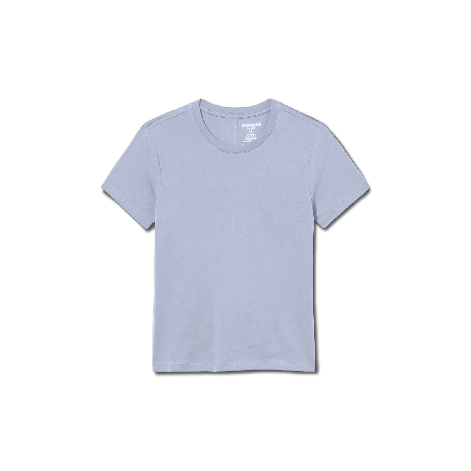 Women's Pima Cotton Slim Crew Neck T-Shirt - Skysail Blue L [8528]