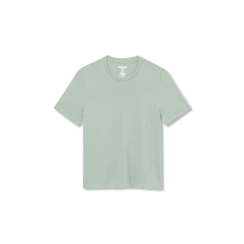 Women's Pima Cotton Crew Neck T-Shirt - Mint Foam L [8530]