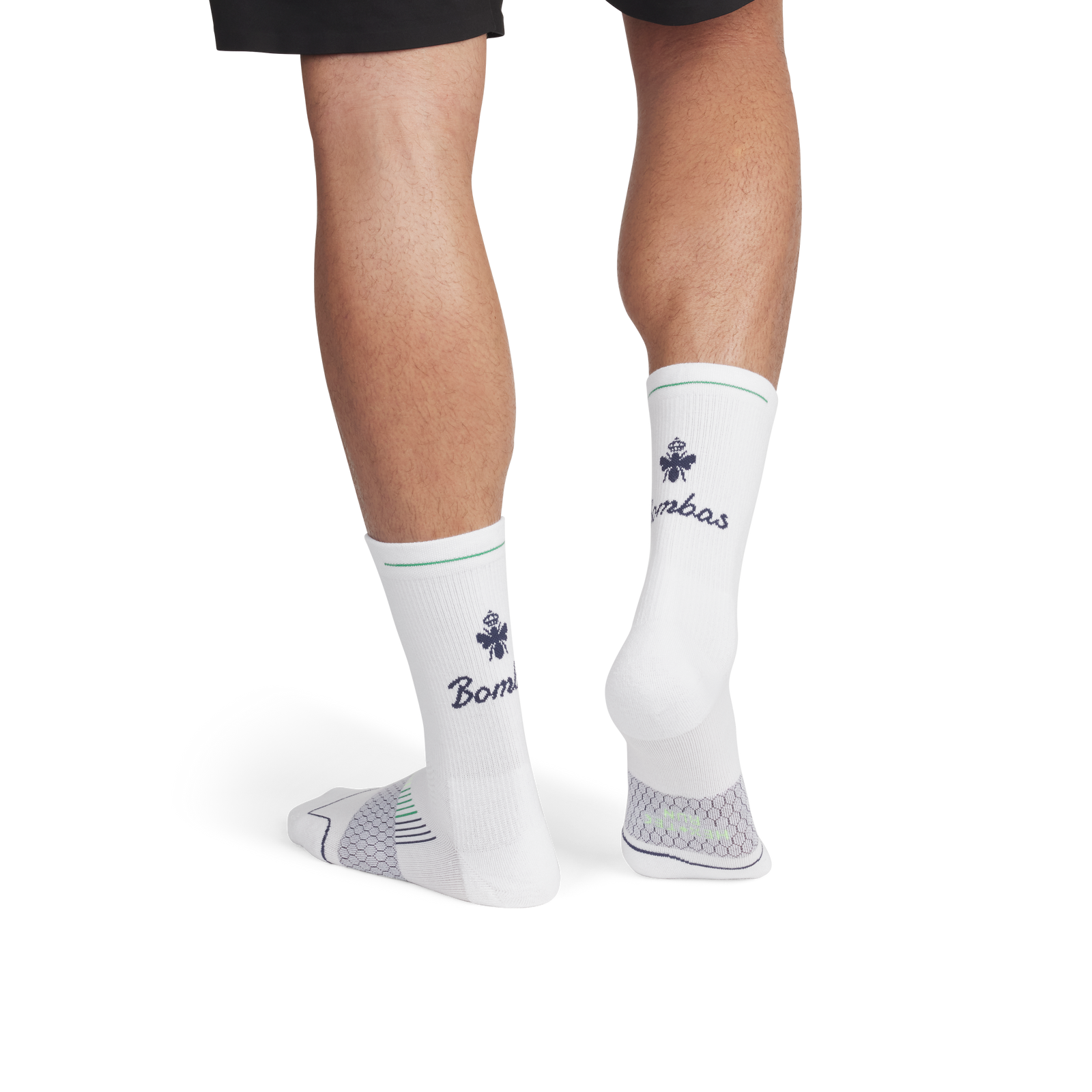 Running Half Calf Socks - White Navy Dusk MO2 [8570]