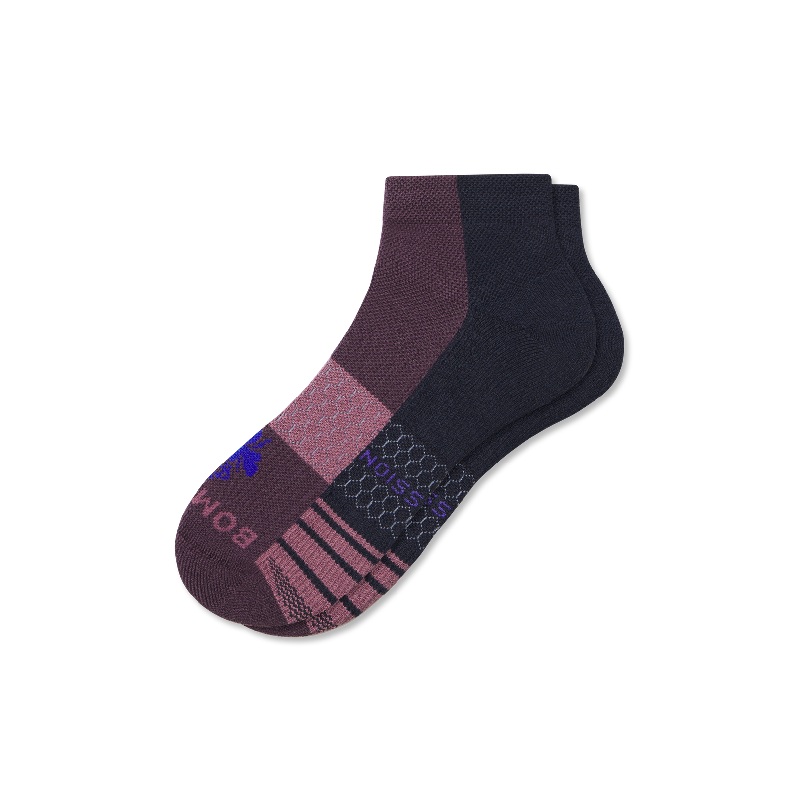 Performance Compression Ankle Socks - Purple Plum L [8577]