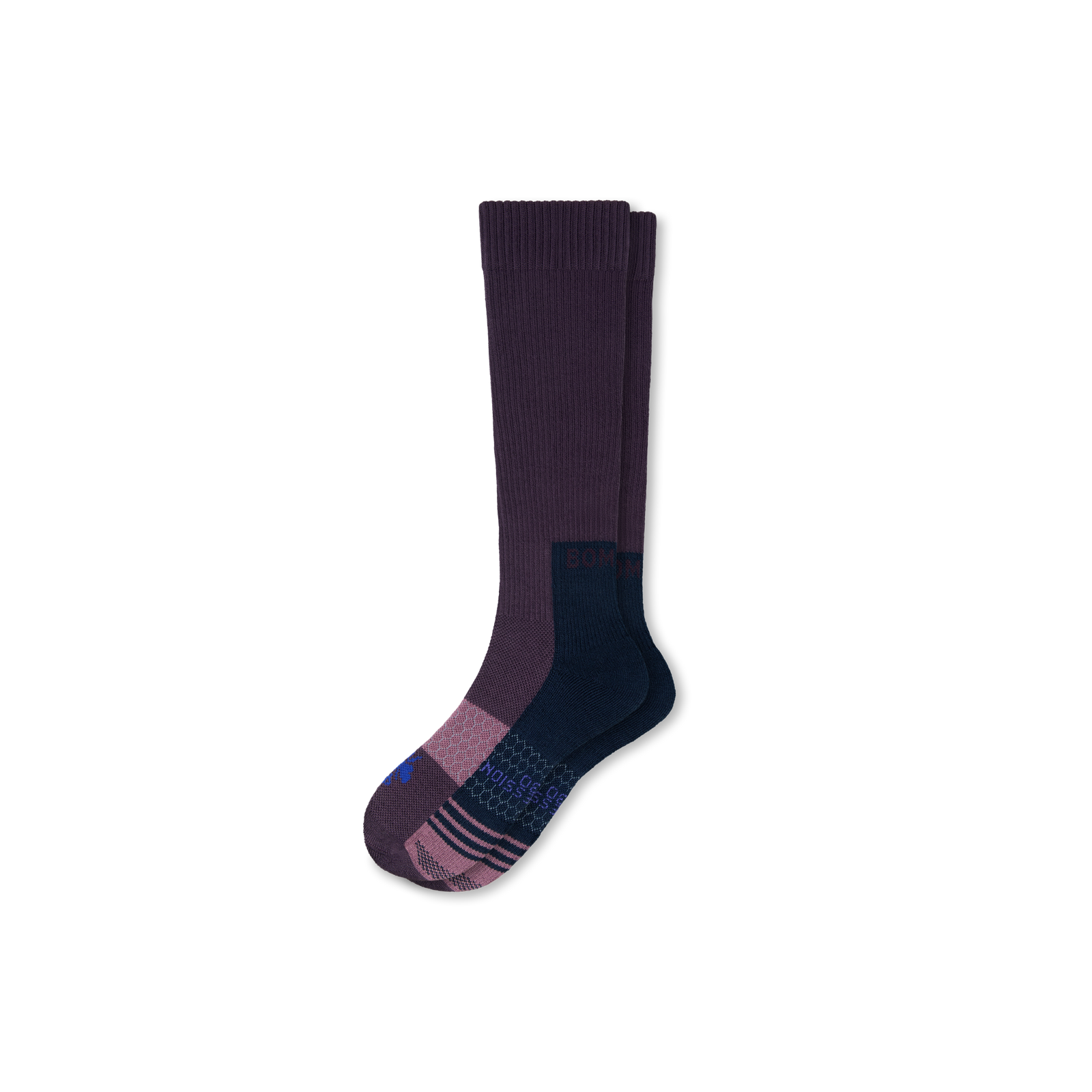 Performance Compression Knee High Socks - Purple Plum L [8578]