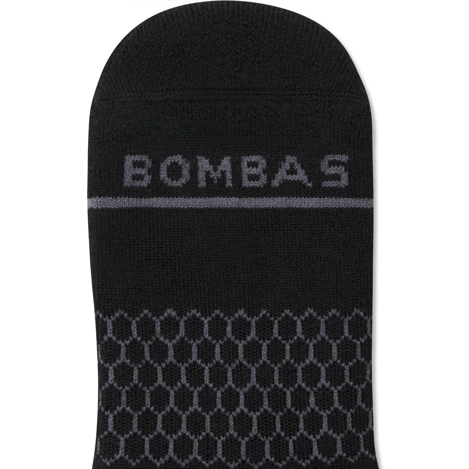 Merino Wool Blend Half Calf Socks - Black Detail [8624]