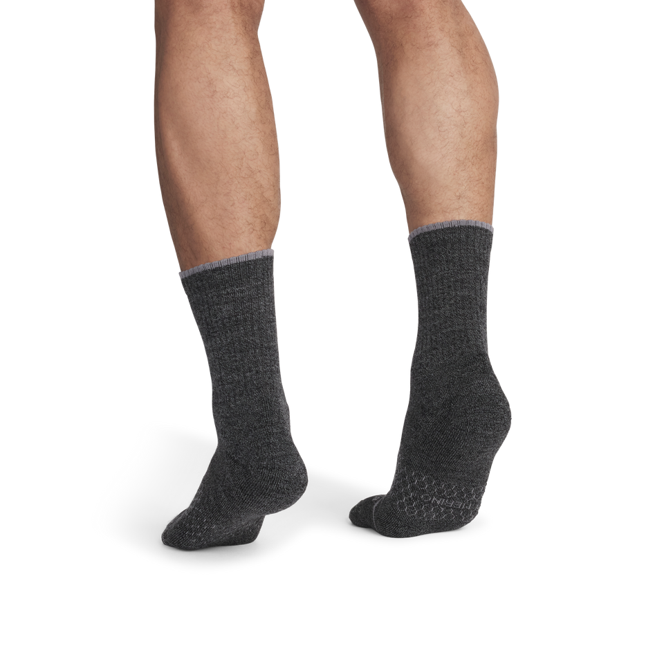 Merino Wool Blend Half Calf Socks - Charcoal MO2 [8625]