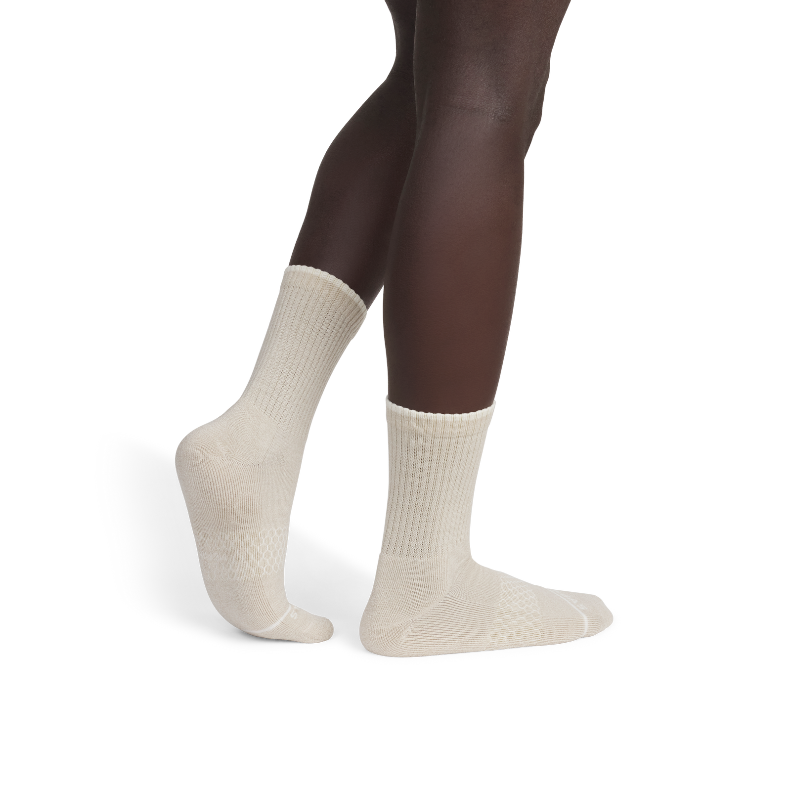Merino Wool Blend Half Calf Socks - Khaki MO2 [8625]