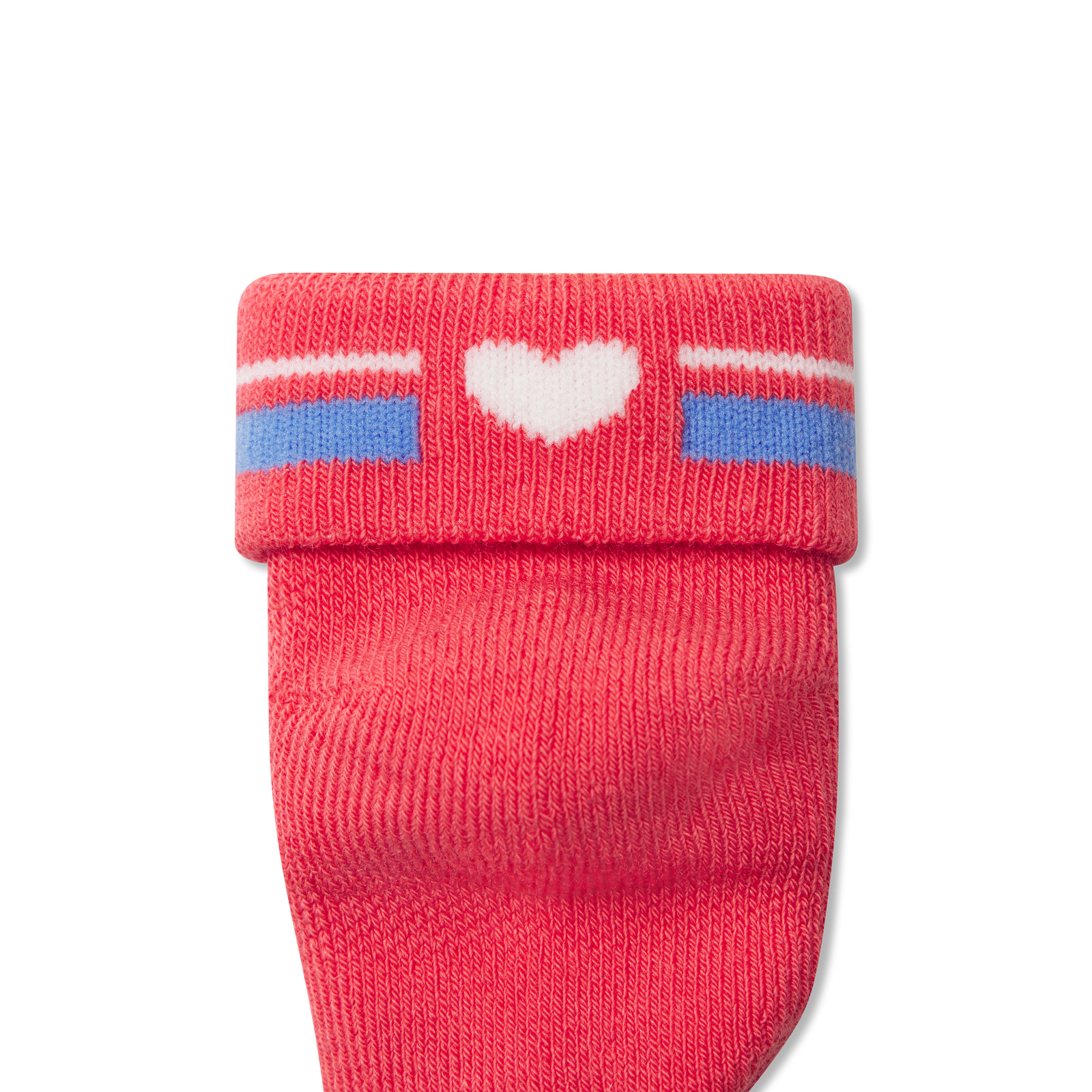 Baby Valentine's Socks (0-6 Months) - Heirloom Red / Perisky Detail [8654]