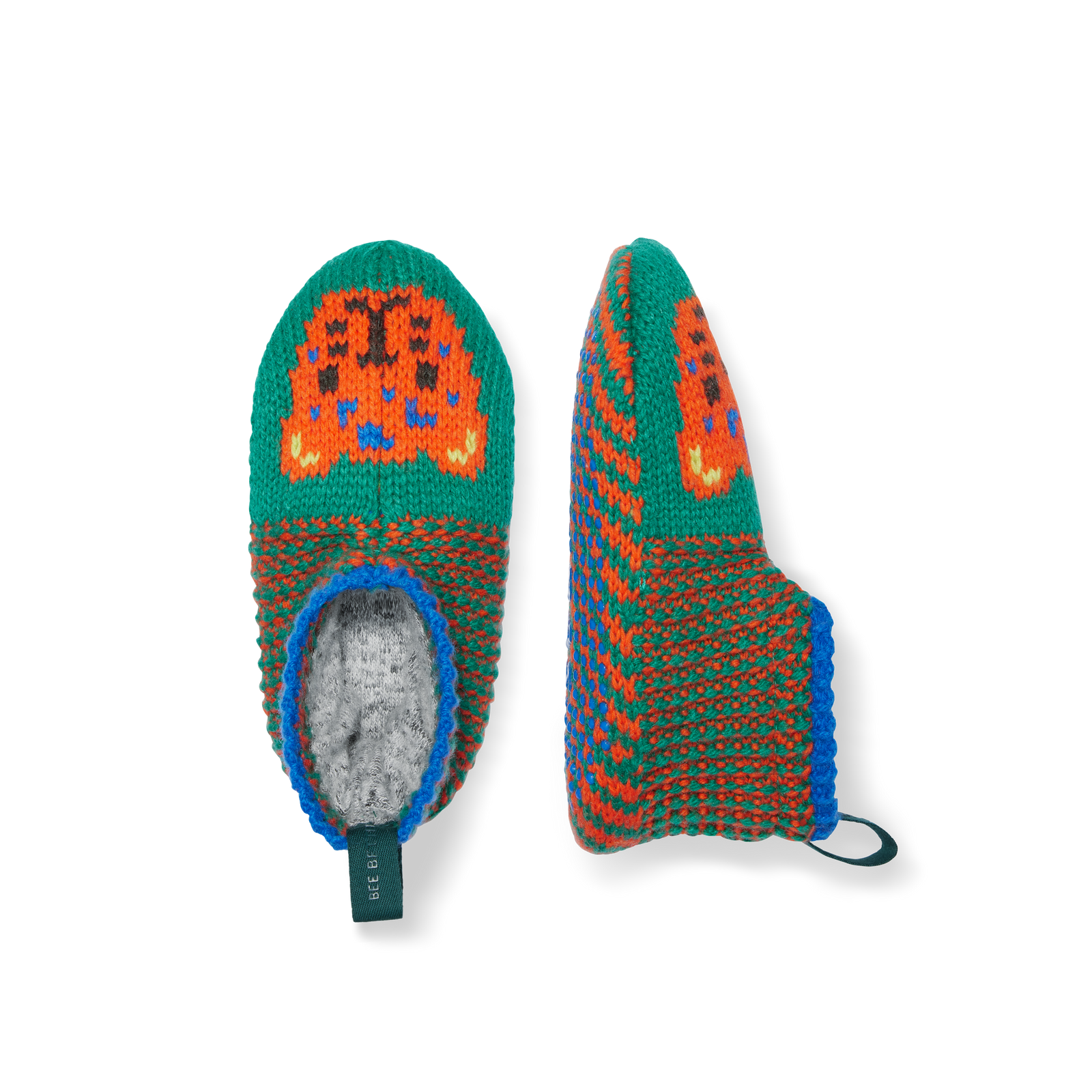 Youth Patterned Gripper Slipper - Kelly Green L [8720]